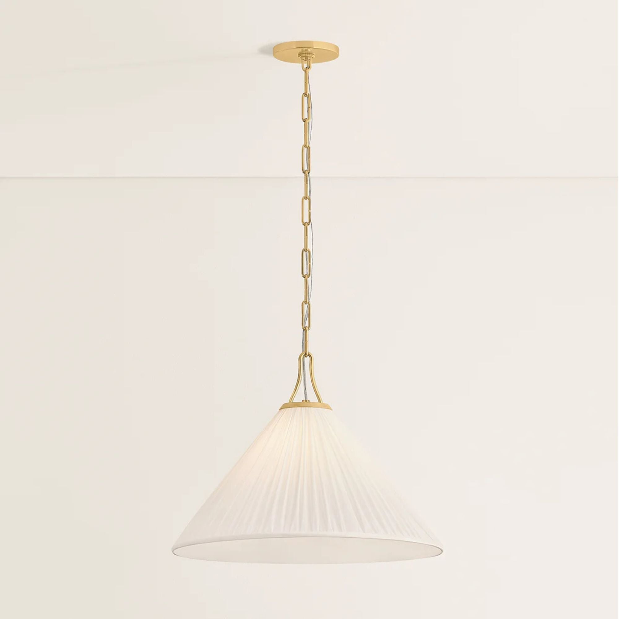 Merida 22" Pendant, Aged Brass Finish