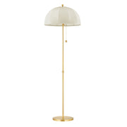 Meshelle Floor Lamp Aged Brass Finish