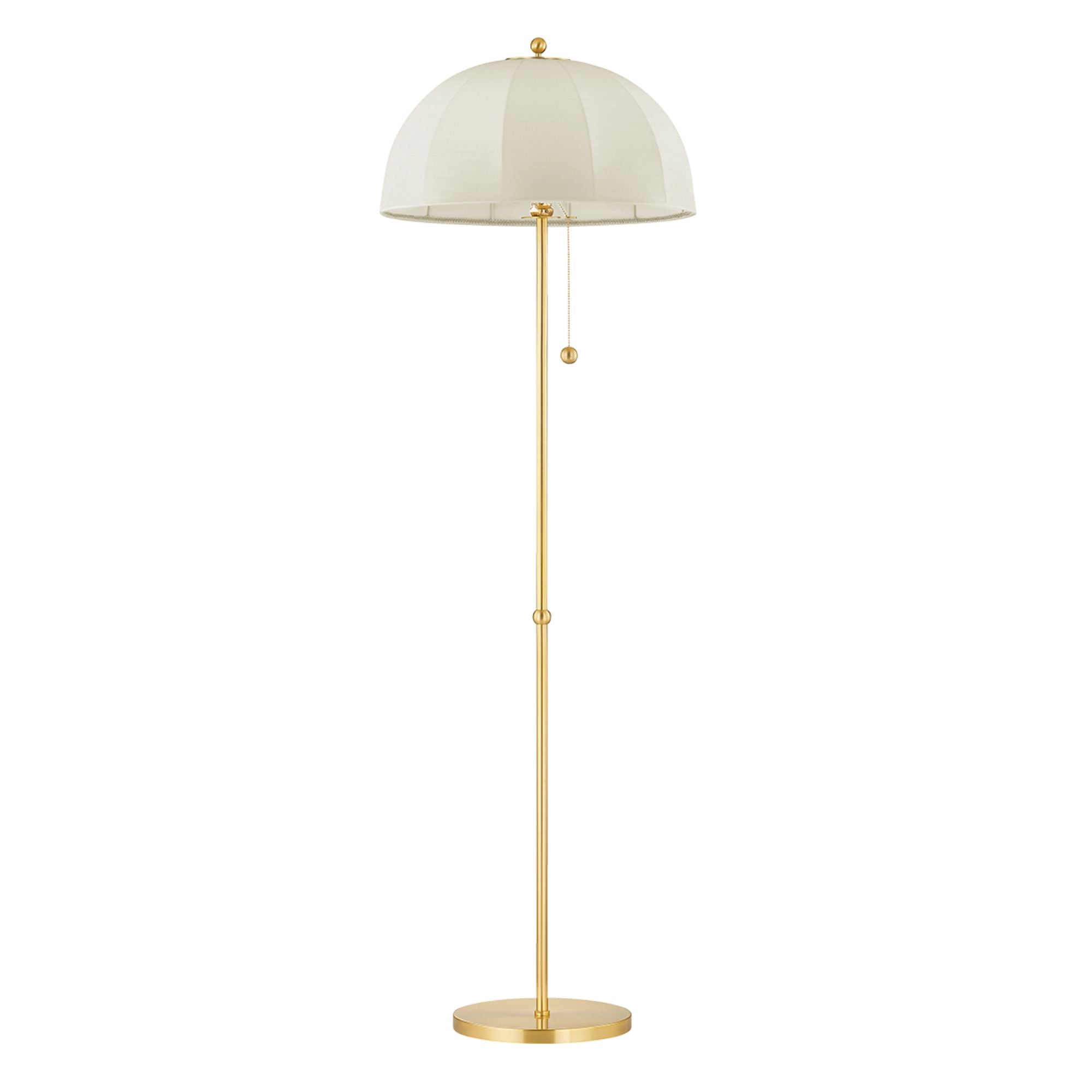 Meshelle Floor Lamp Aged Brass Finish