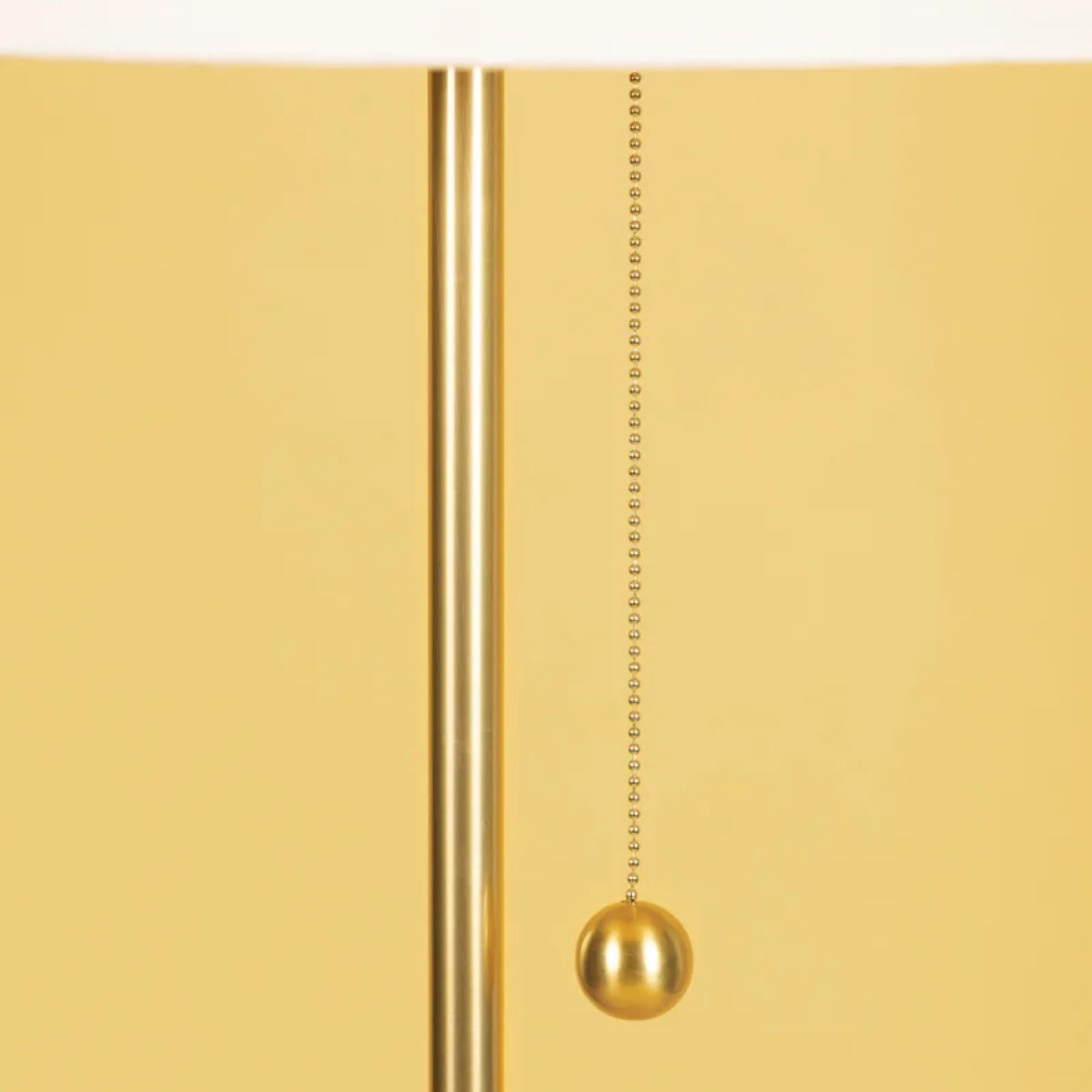 Meshelle Floor Lamp Aged Brass Finish