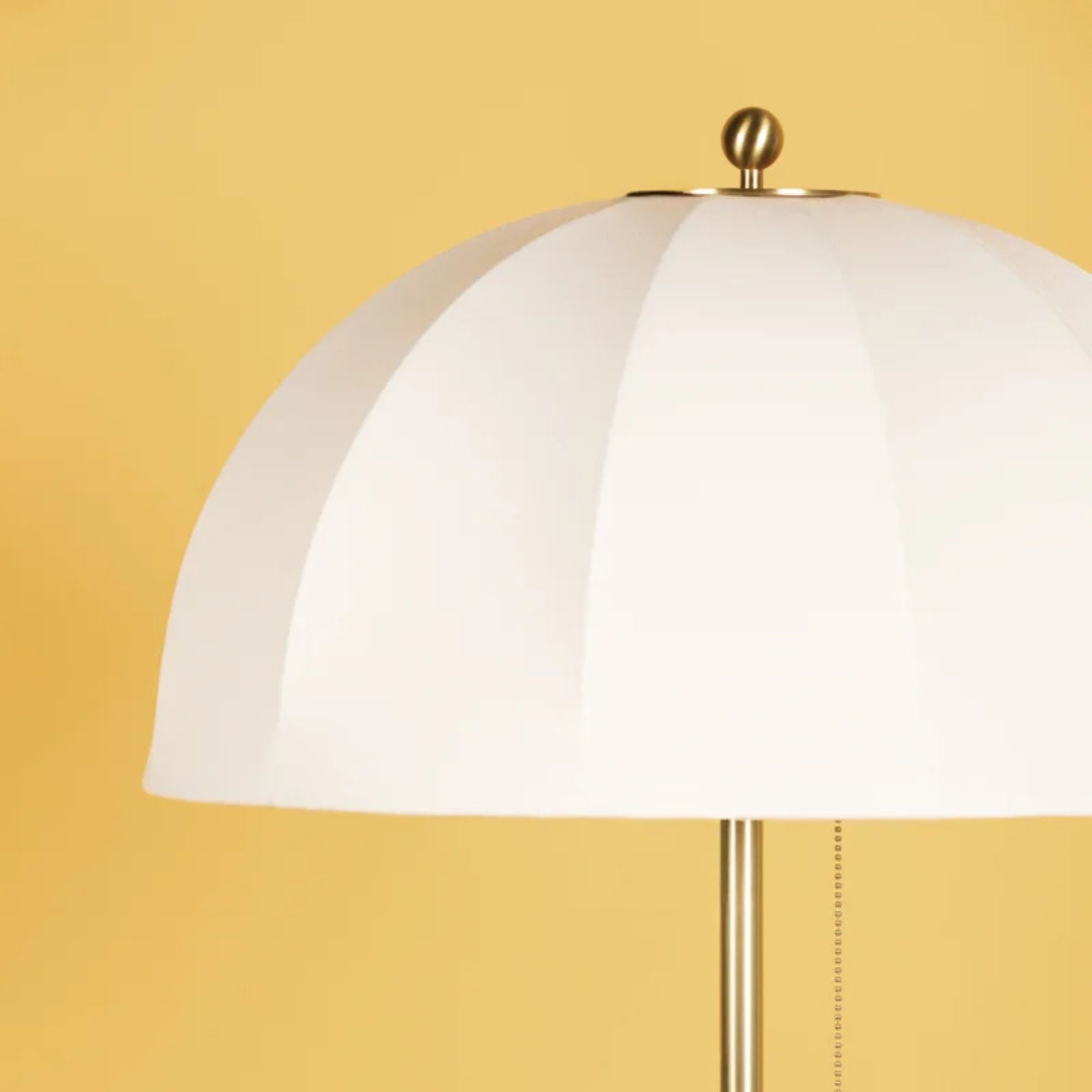 Meshelle Floor Lamp Aged Brass Finish