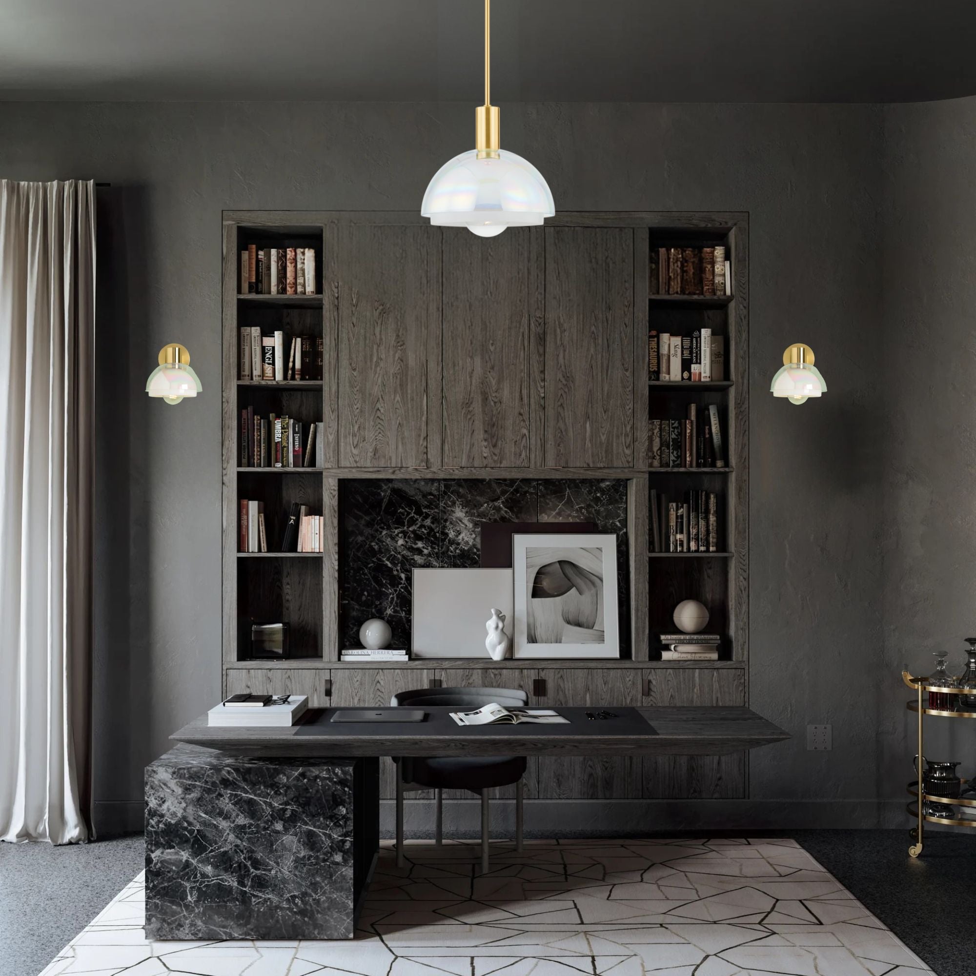 Modena 13" Pendant, Aged Brass Finish