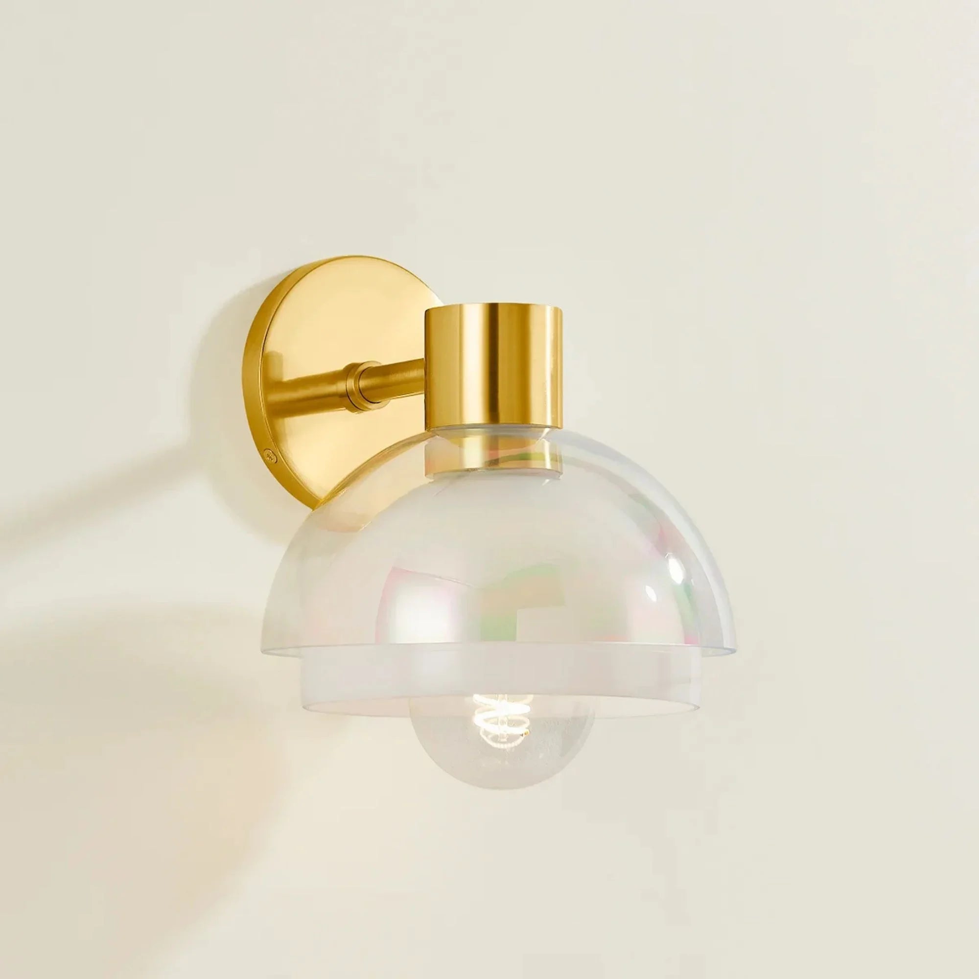 Modena 12" Wall Sconce, Aged Brass Finish