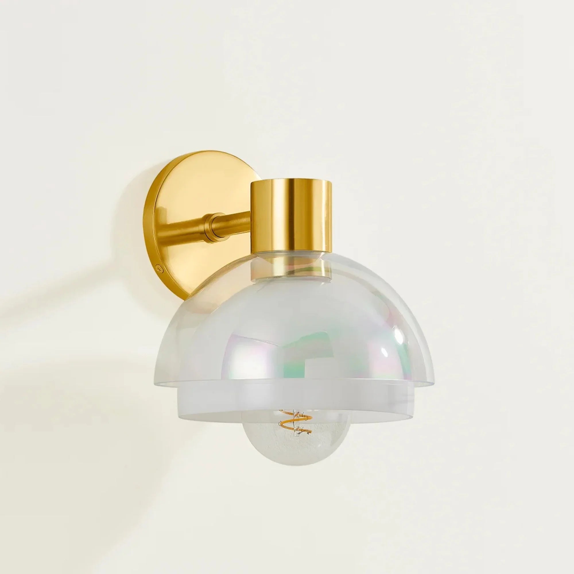 Modena 12" Wall Sconce, Aged Brass Finish