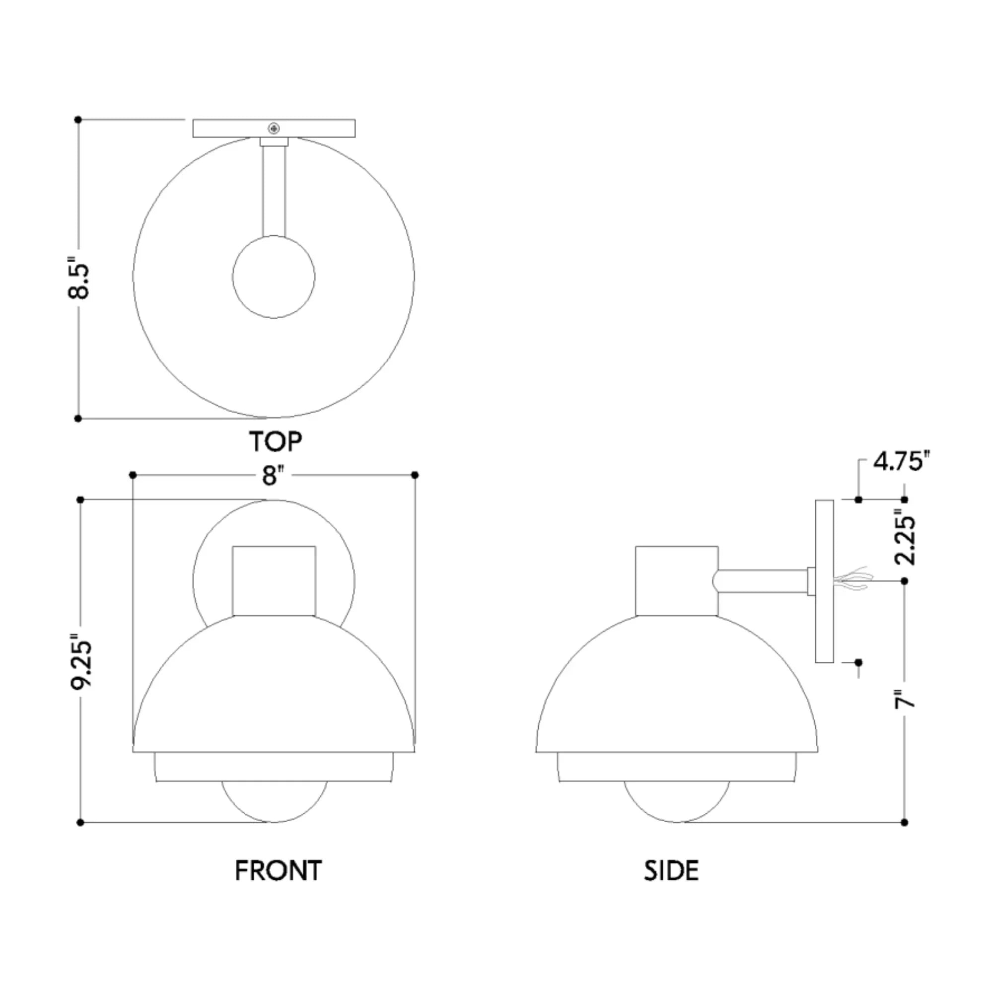Modena 12" Wall Sconce, Aged Brass Finish