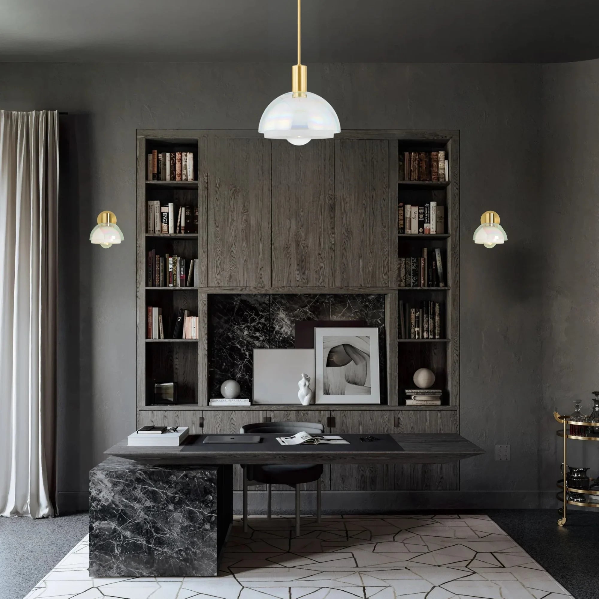 Modena 12" Wall Sconce, Aged Brass Finish