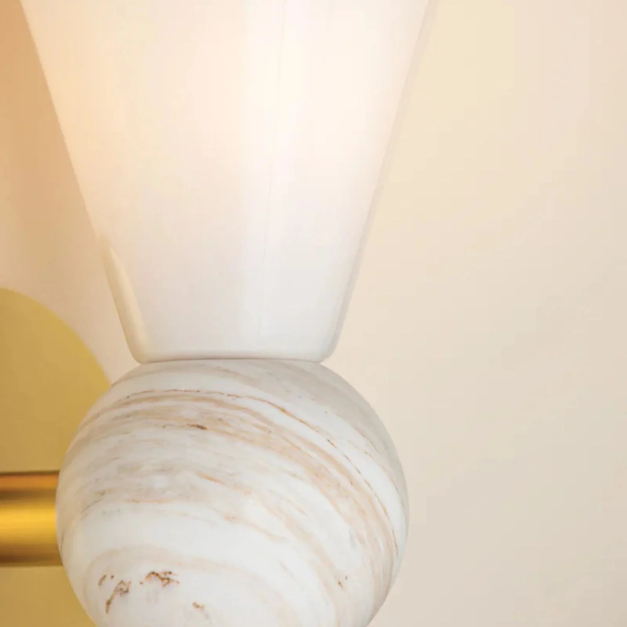 Mona 11" Wall Sconce, Aged Brass Finish