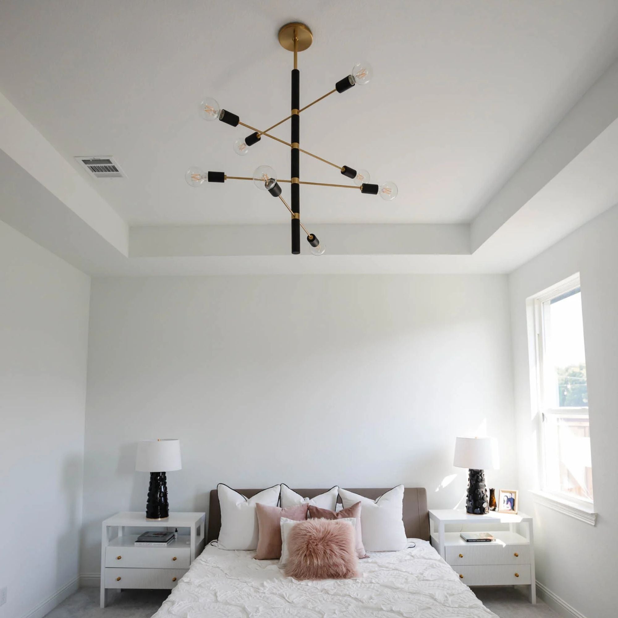 Naomi Table Lamp Black Lustro with Gold Leaf Combo Finish