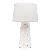 Naomi Table Lamp White Lustro with Gold Leaf Combo Finish