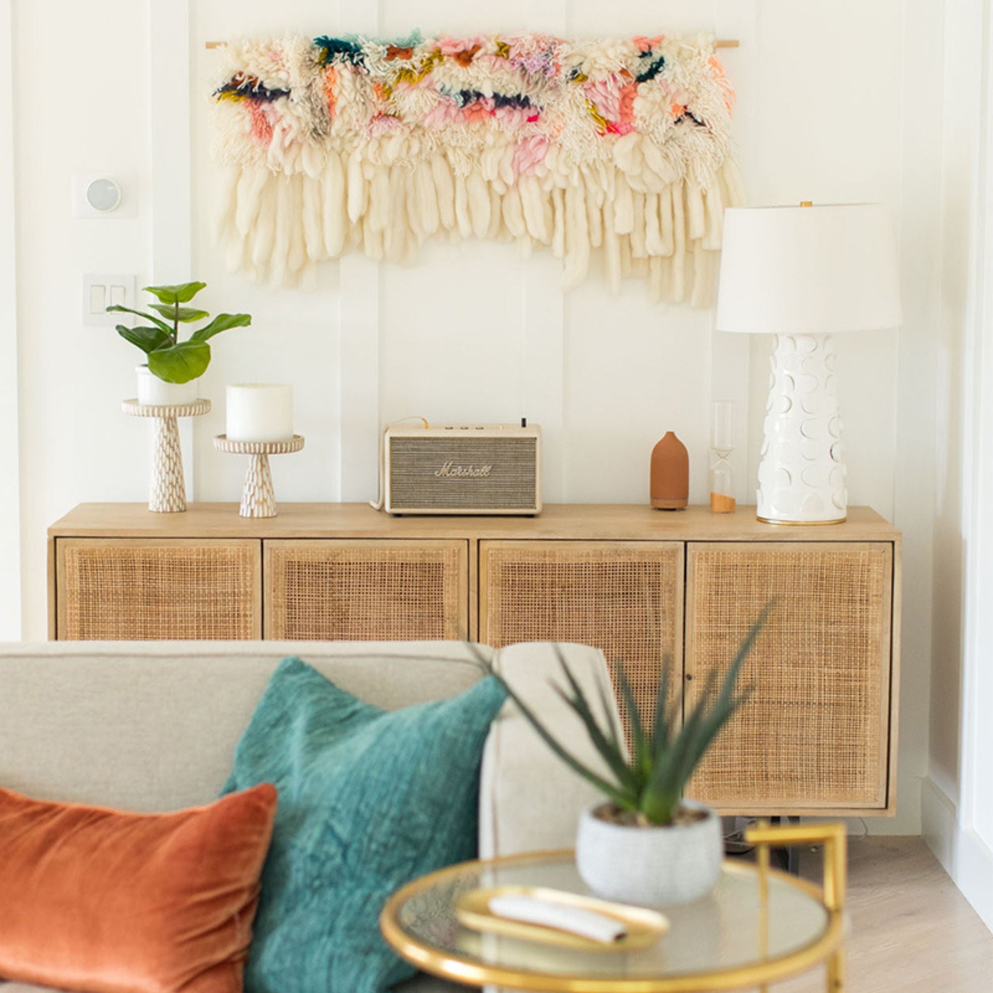 Naomi Table Lamp White Lustro with Gold Leaf Combo Finish