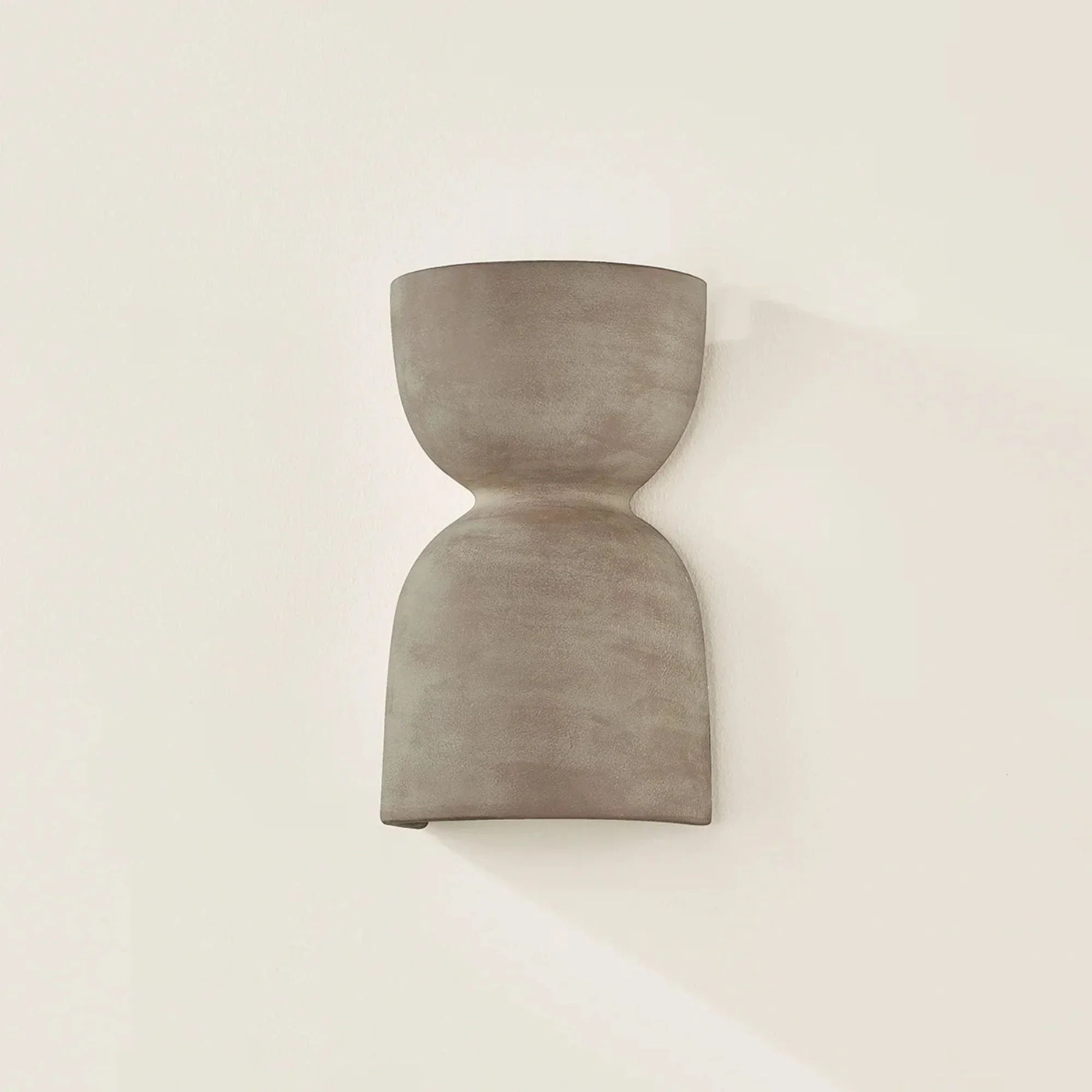 Natalia 12" 2-Light Wall Sconce, Aged Brass/Ceramic Windy Dune Finish