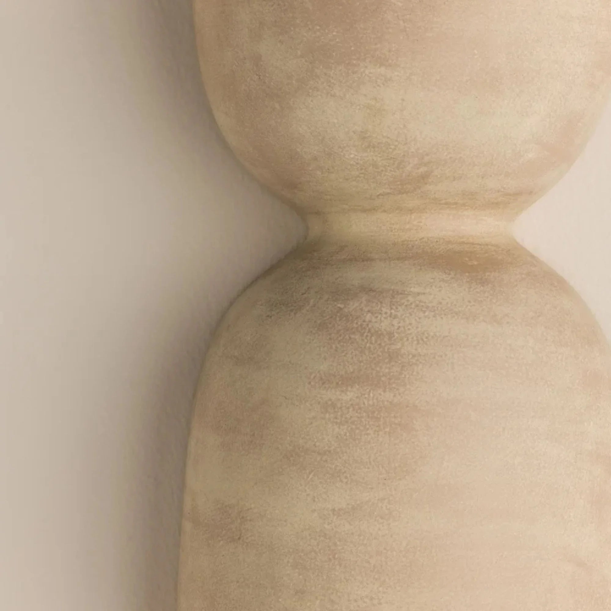 Natalia 12" 2-Light Wall Sconce, Aged Brass/Ceramic Windy Dune Finish