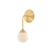 Natasha 12" LED Wall Sconce, Aged Brass Finish