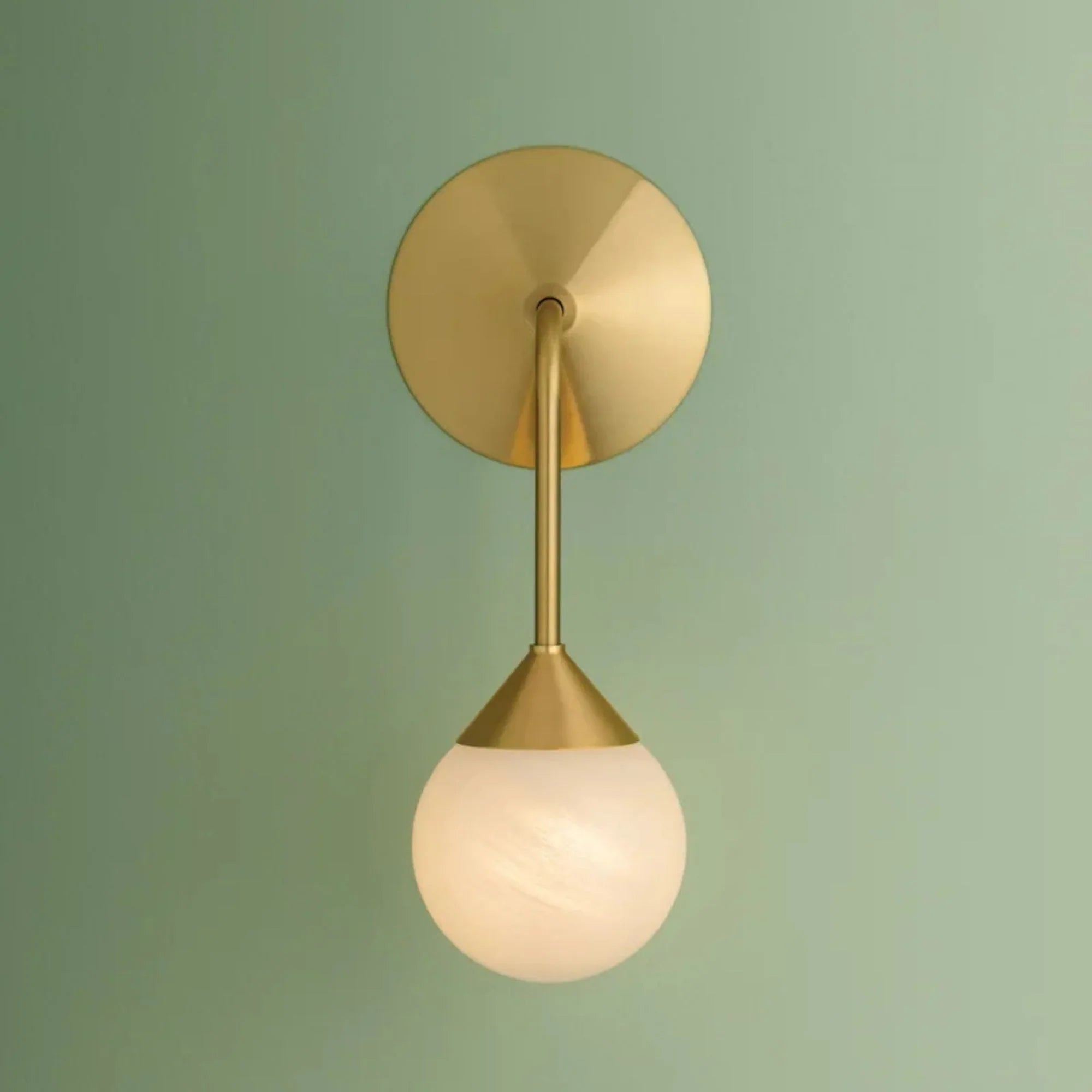 Natasha 12" LED Wall Sconce, Aged Brass Finish