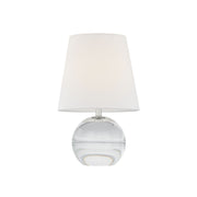 Nicole 13" LED Table Lamp, Polished Nickel Finish