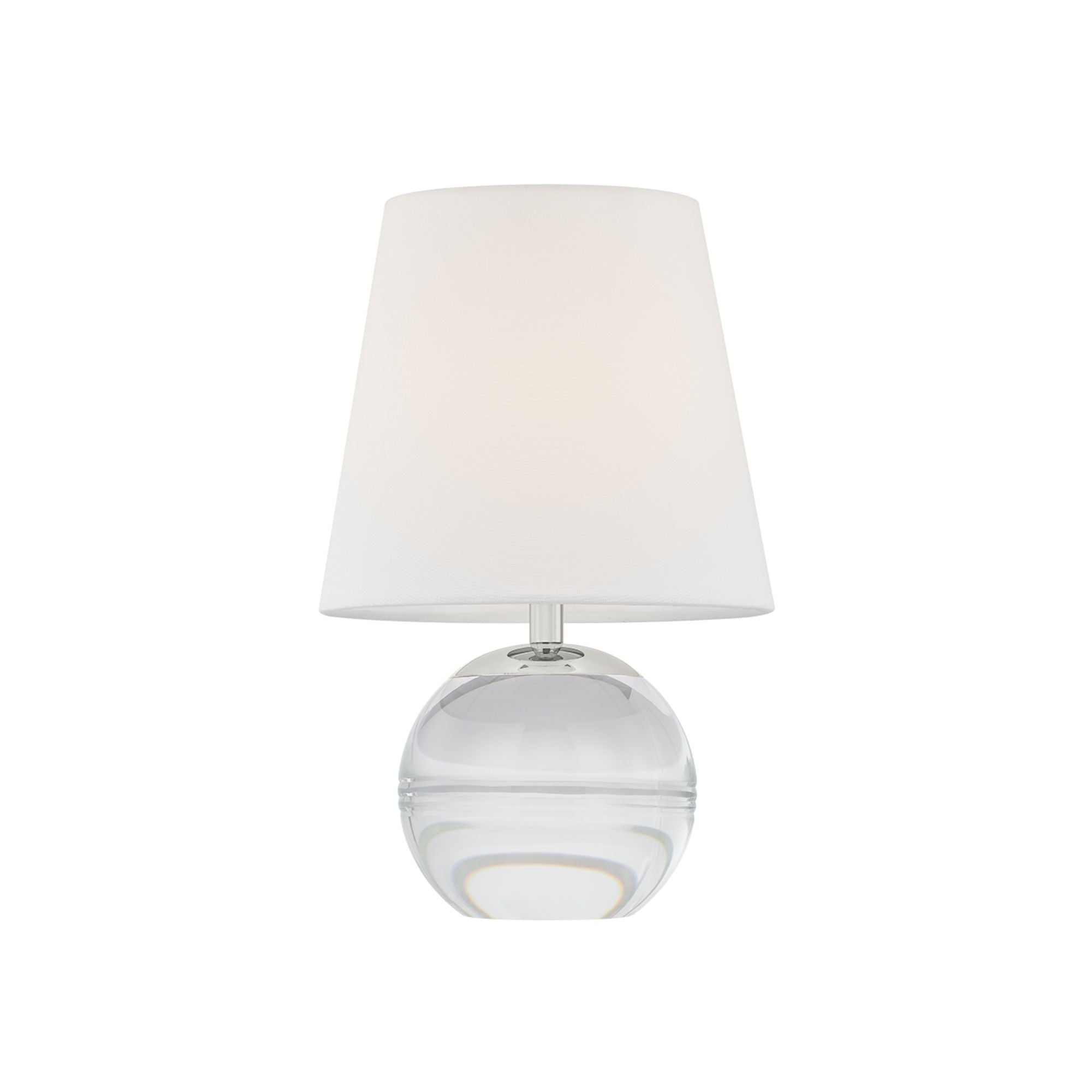 Nicole 13" LED Table Lamp, Polished Nickel Finish