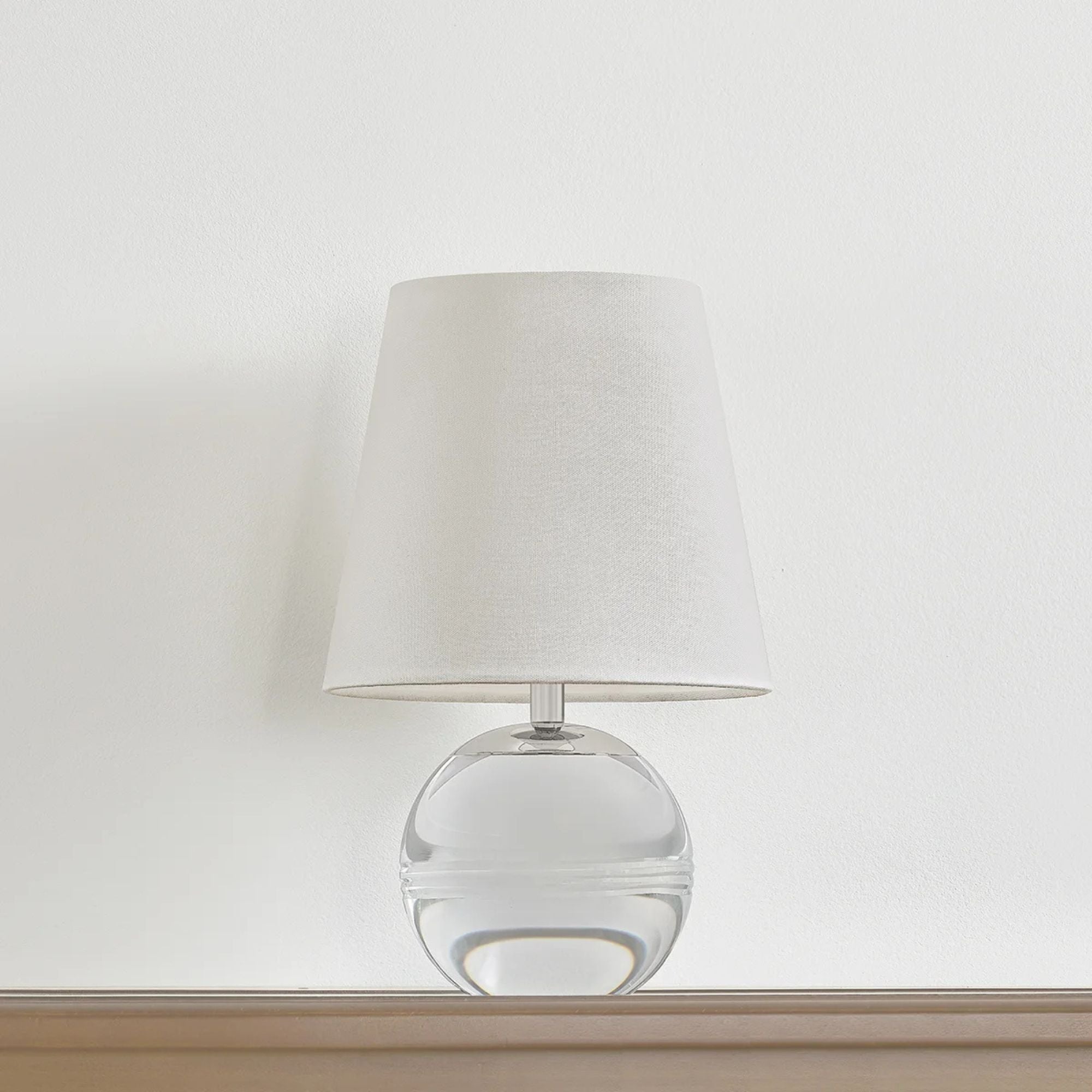 Nicole 13" LED Table Lamp, Polished Nickel Finish