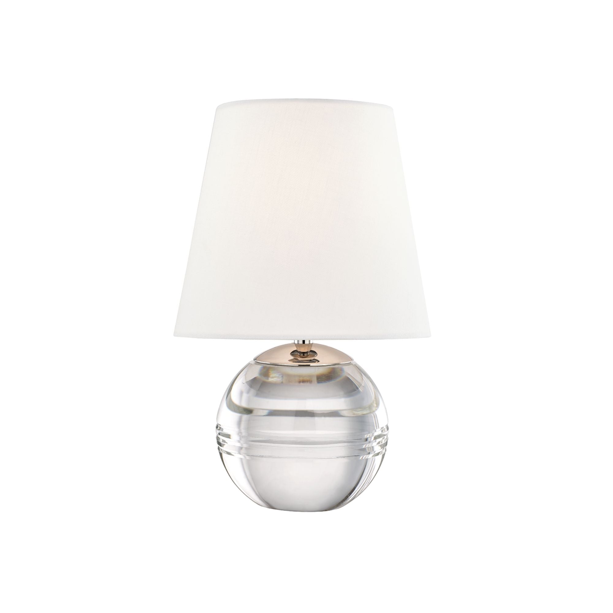 Nicole 13" Table Lamp, Polished Nickel Finish