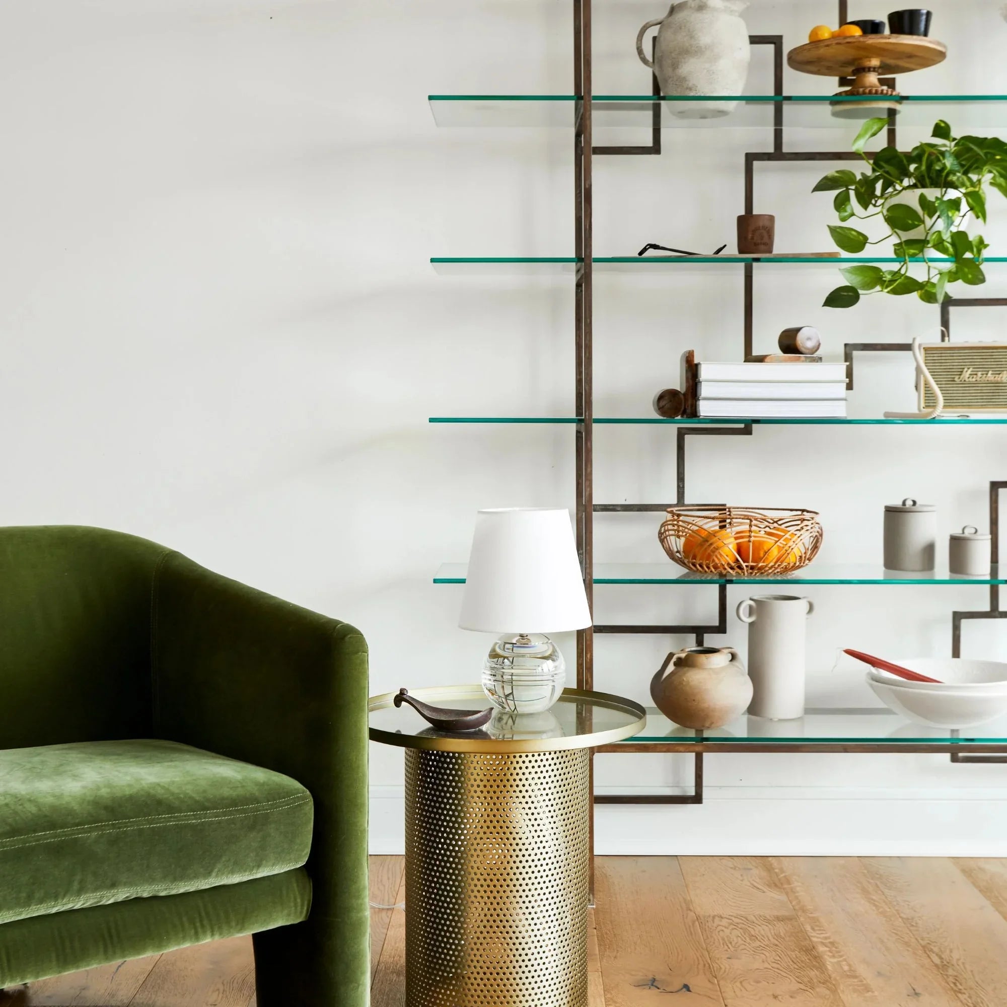 Mitzi - Nicole 13" Table Lamp, Polished Nickel Finish | Bees Lighting