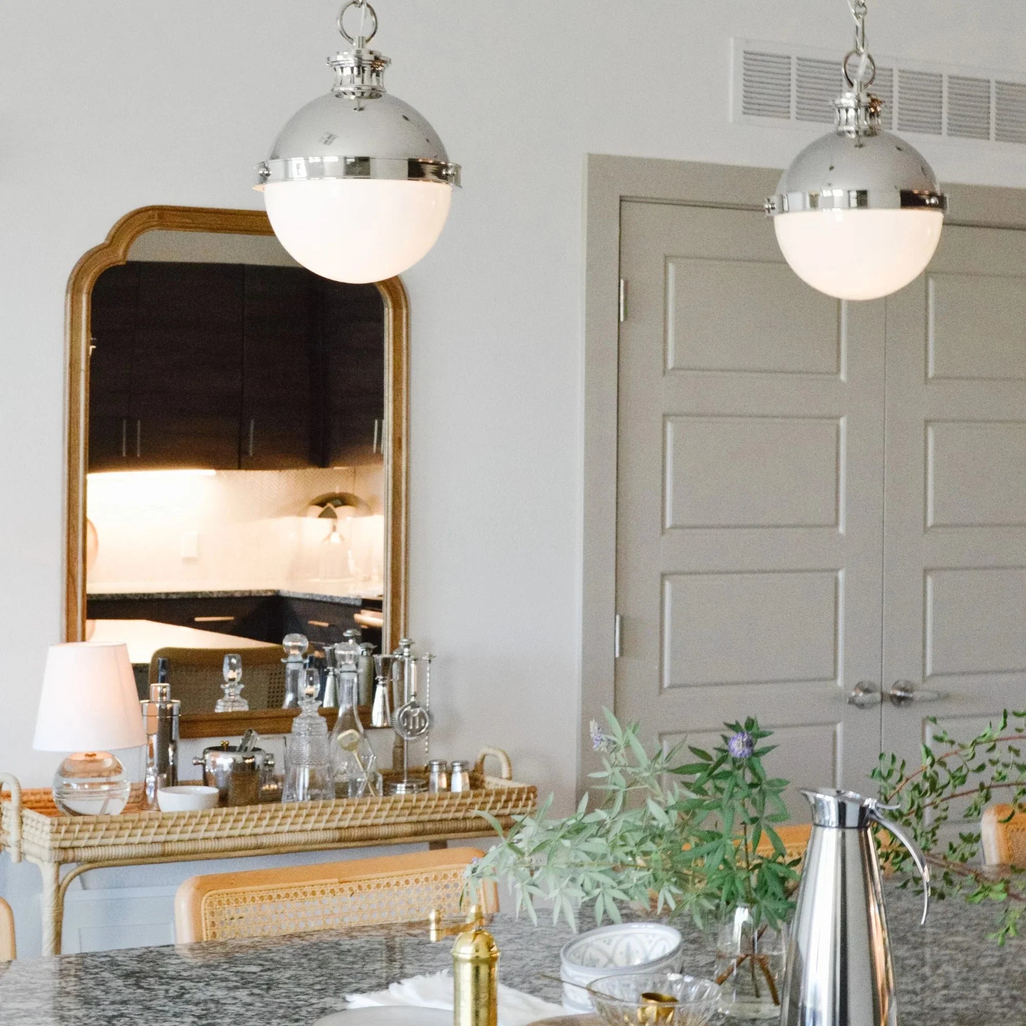 Mitzi - Nicole 13" Table Lamp, Polished Nickel Finish | Bees Lighting