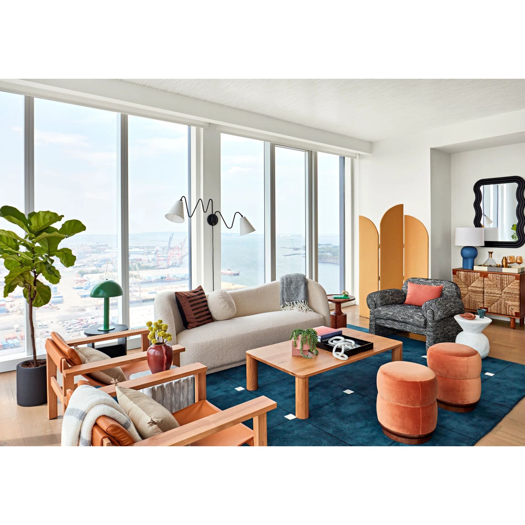 Onda 21" 2-Light Plug-in Sconce, Soft Black Finish