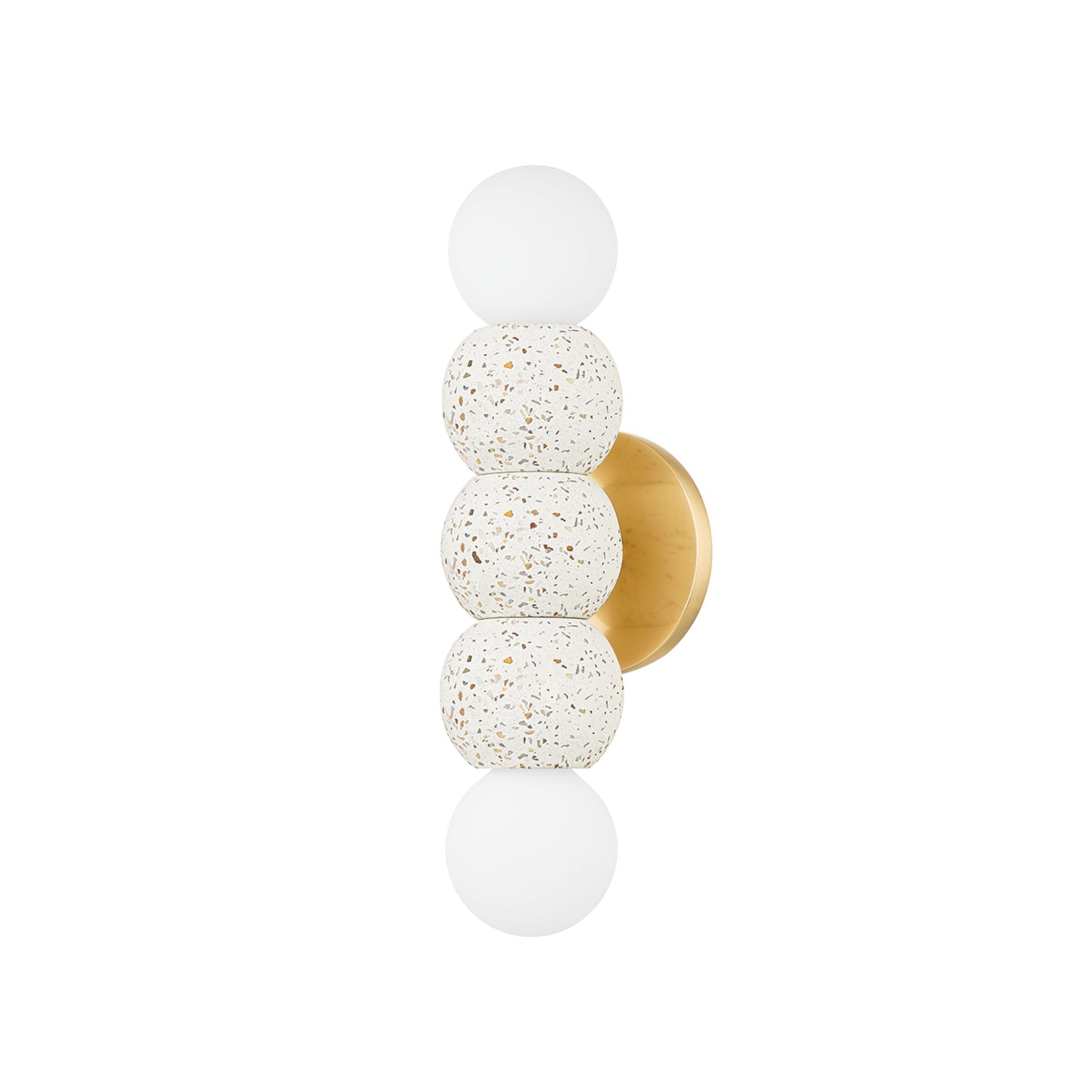 Paola 14" 2-Light Wall Sconce, Aged Brass Finish