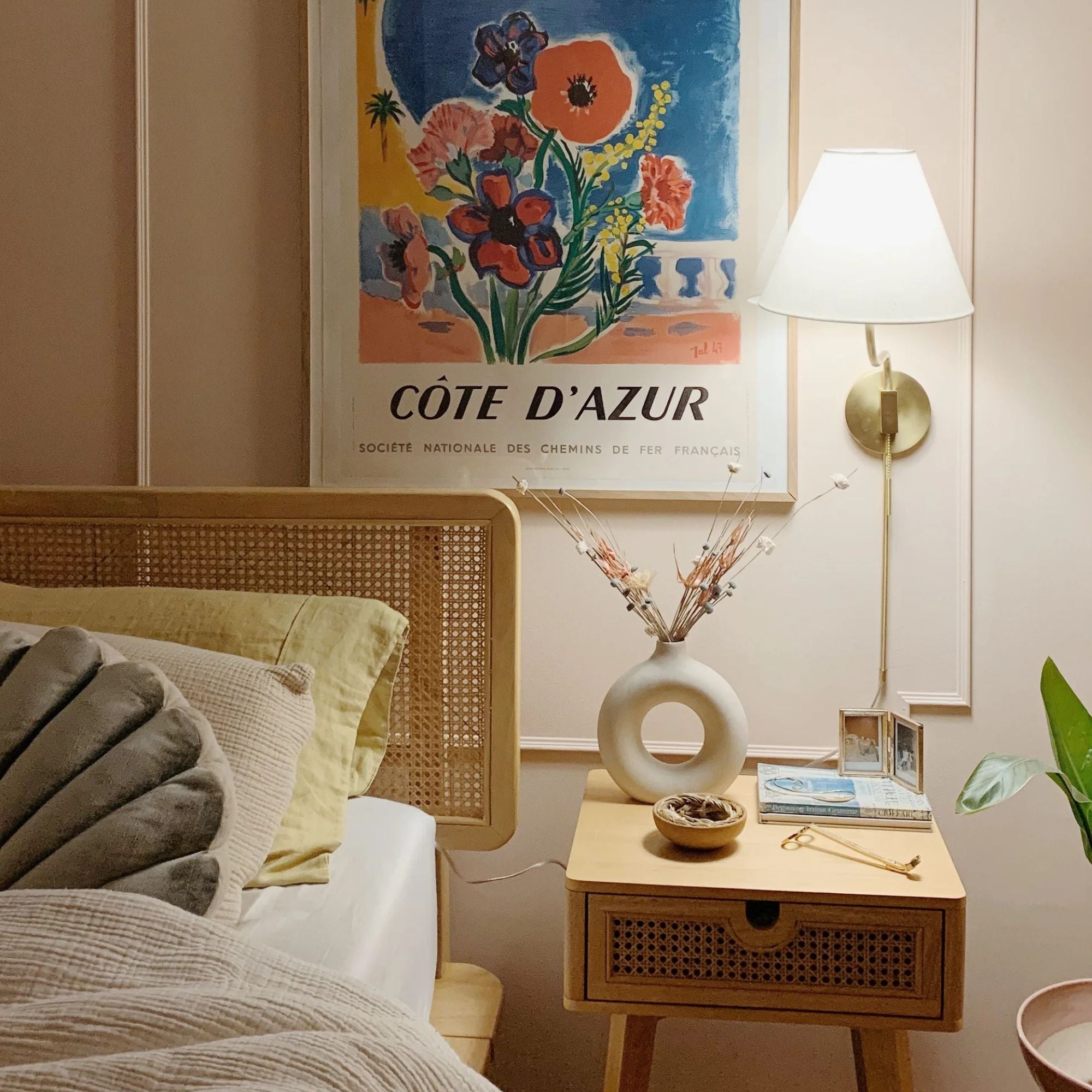 Patti 31" Plug-in Sconce, Aged Brass Finish