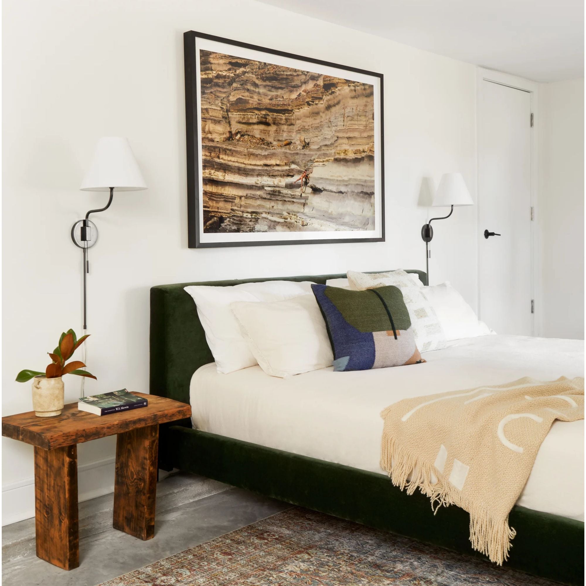 Patti 31" Plug-in Sconce, Old Bronze Finish