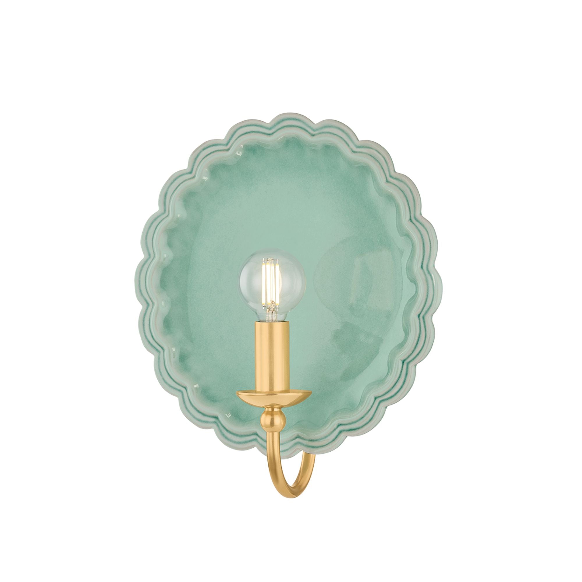Mitzi Paulette 11.25 in. Wall Sconce, Aged Brass