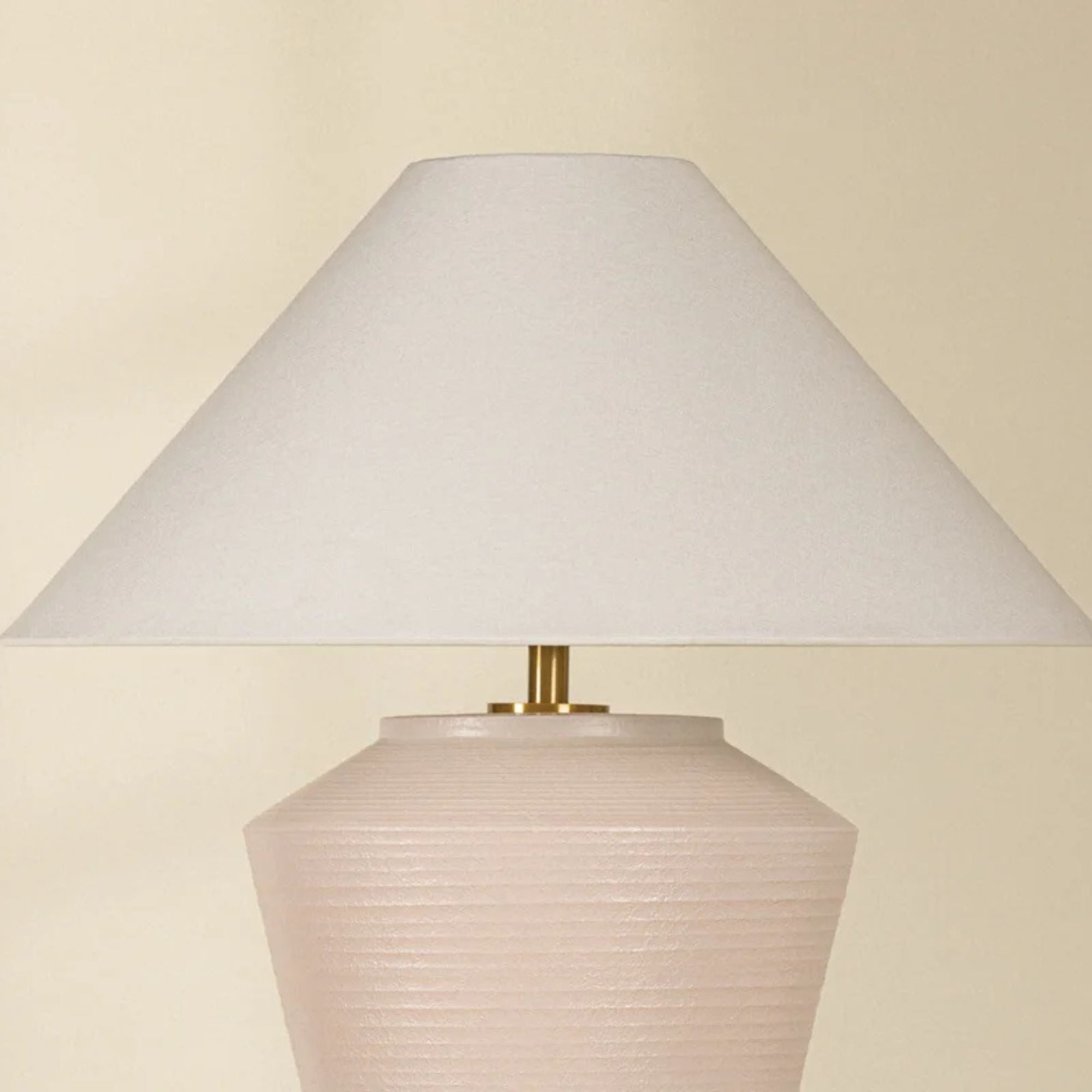 Rachie 45" Table Lamp, Aged Brass/Ceramic Whitewash Terracotta Finish