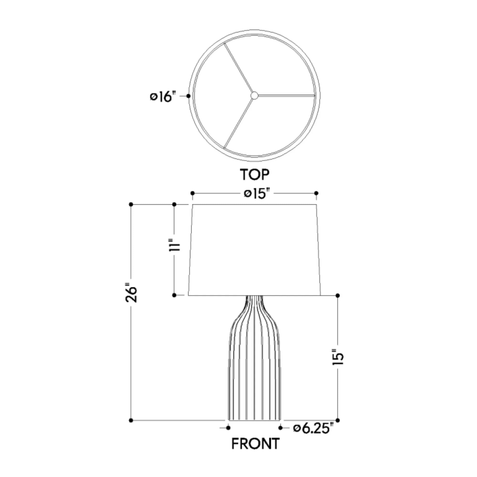 Raisa 27" Table Lamp, Aged Brass/Ceramic Affogato Finish