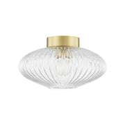 Reba 16" Flush Mount, Aged Brass Finish