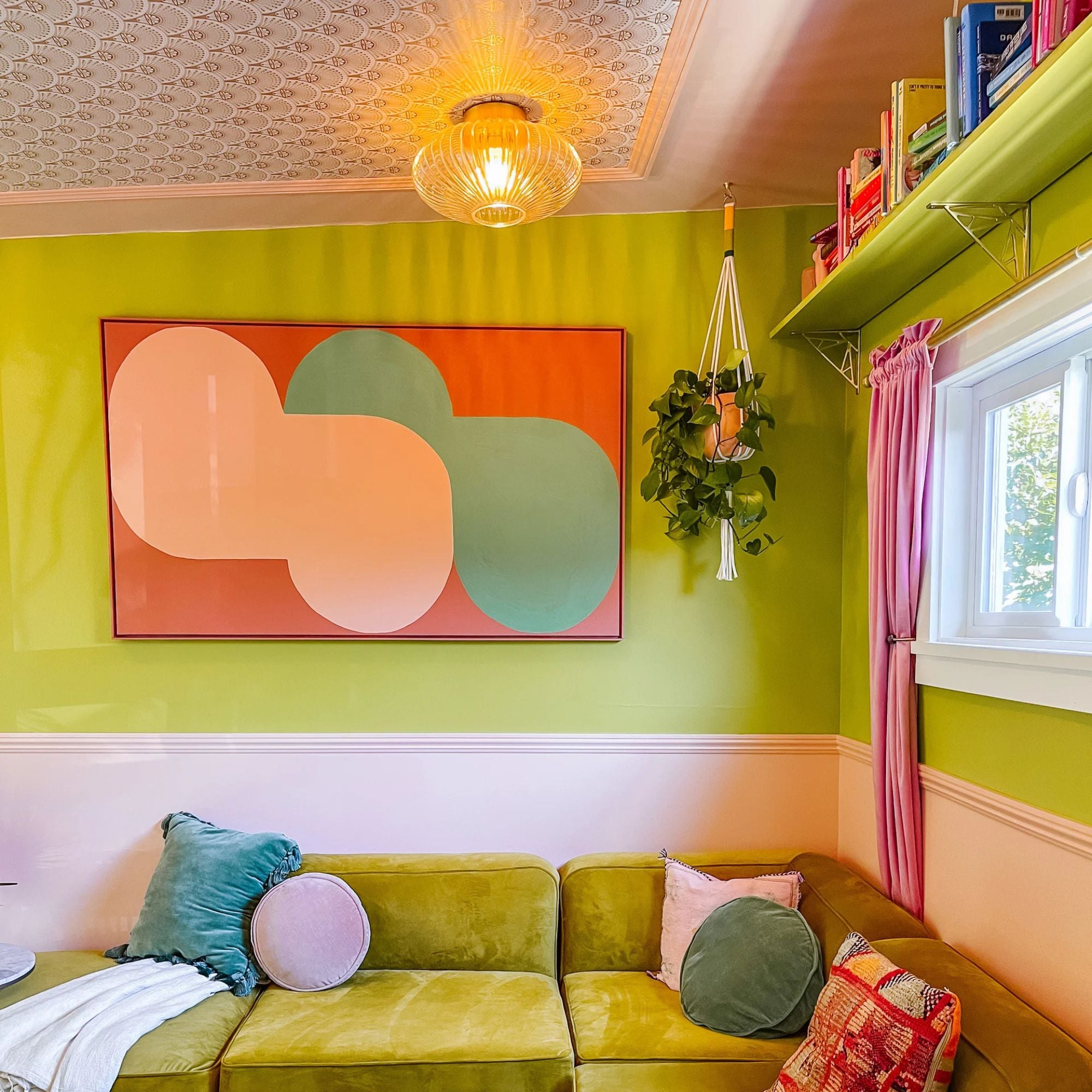 Mitzi - Reba 16" Flush Mount, Aged Brass Finish | Bees Lighting