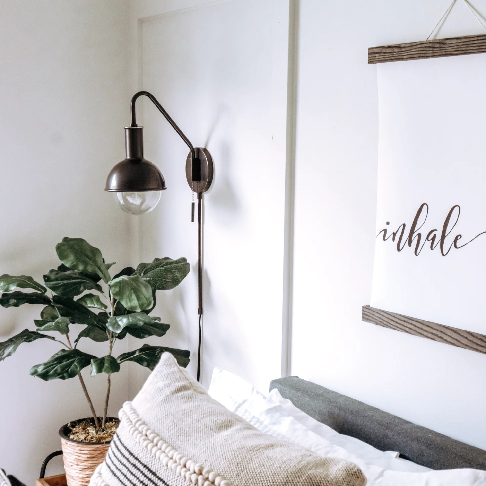 Riley 24" Plug-in Sconce, Old Bronze Finish