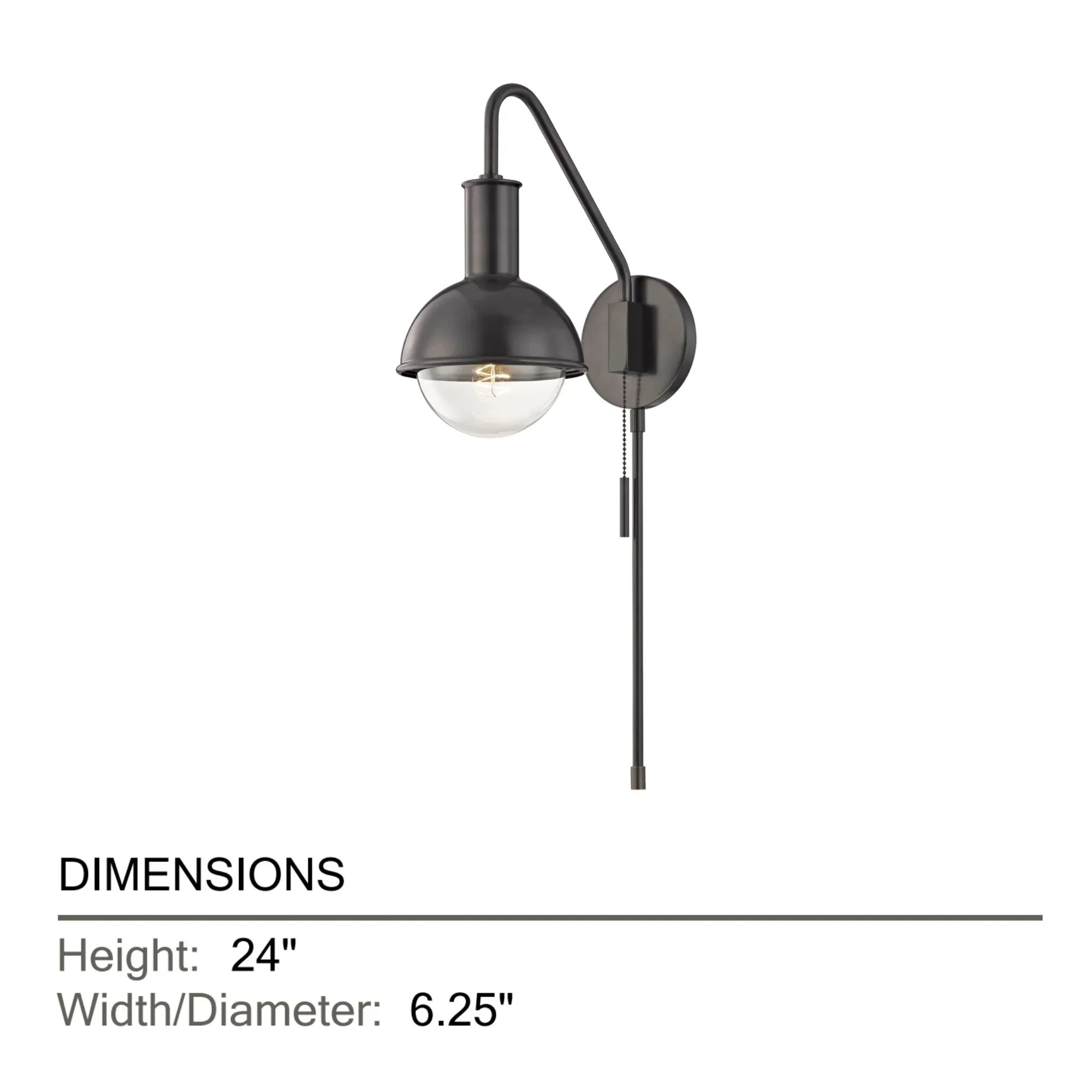 Riley 24" Plug-in Sconce, Old Bronze Finish