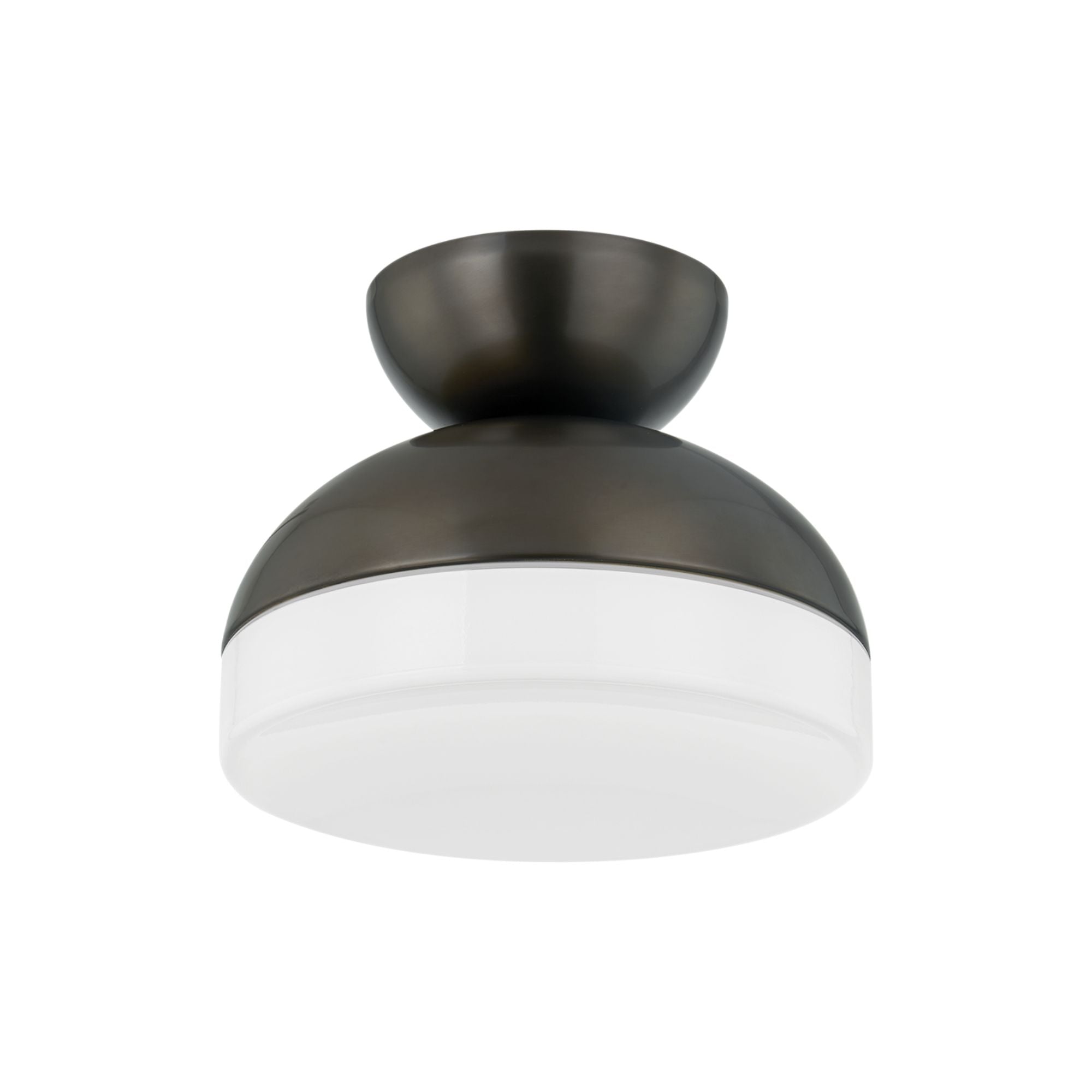 Rue 12" Flush Mount, True Bronze Finish