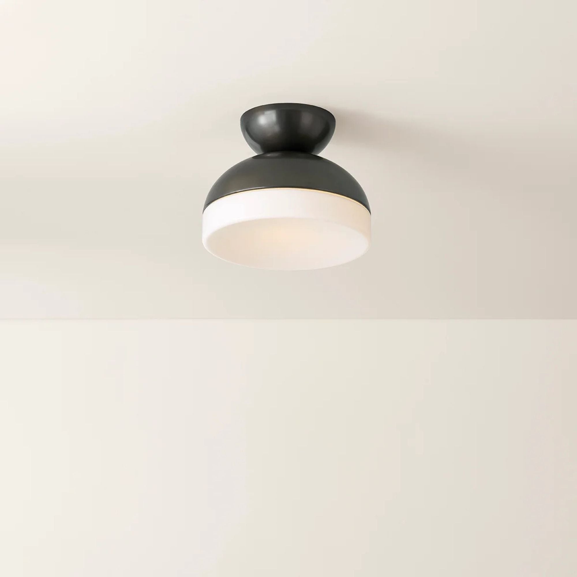 Rue 12" Flush Mount, True Bronze Finish