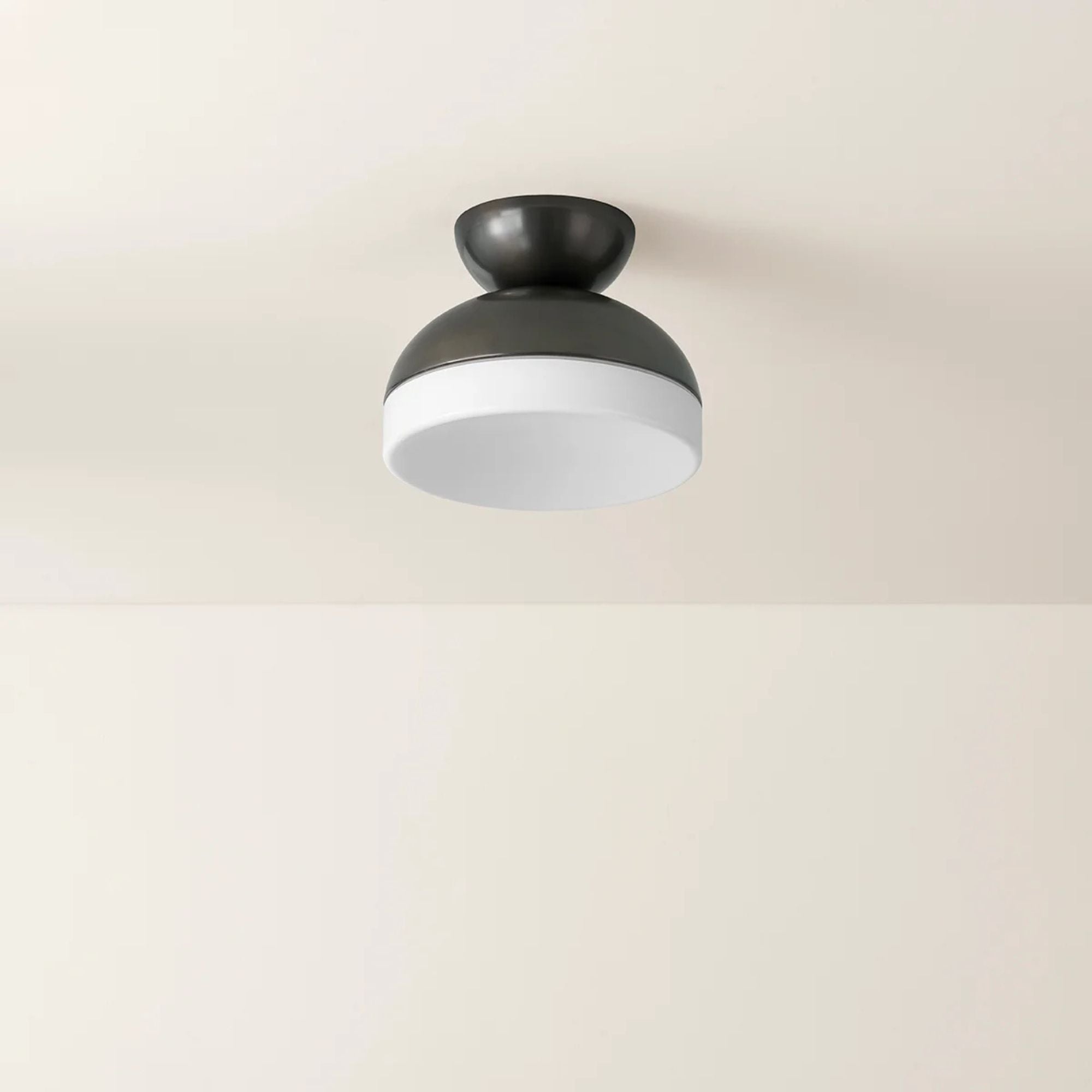 Rue 12" Flush Mount, True Bronze Finish