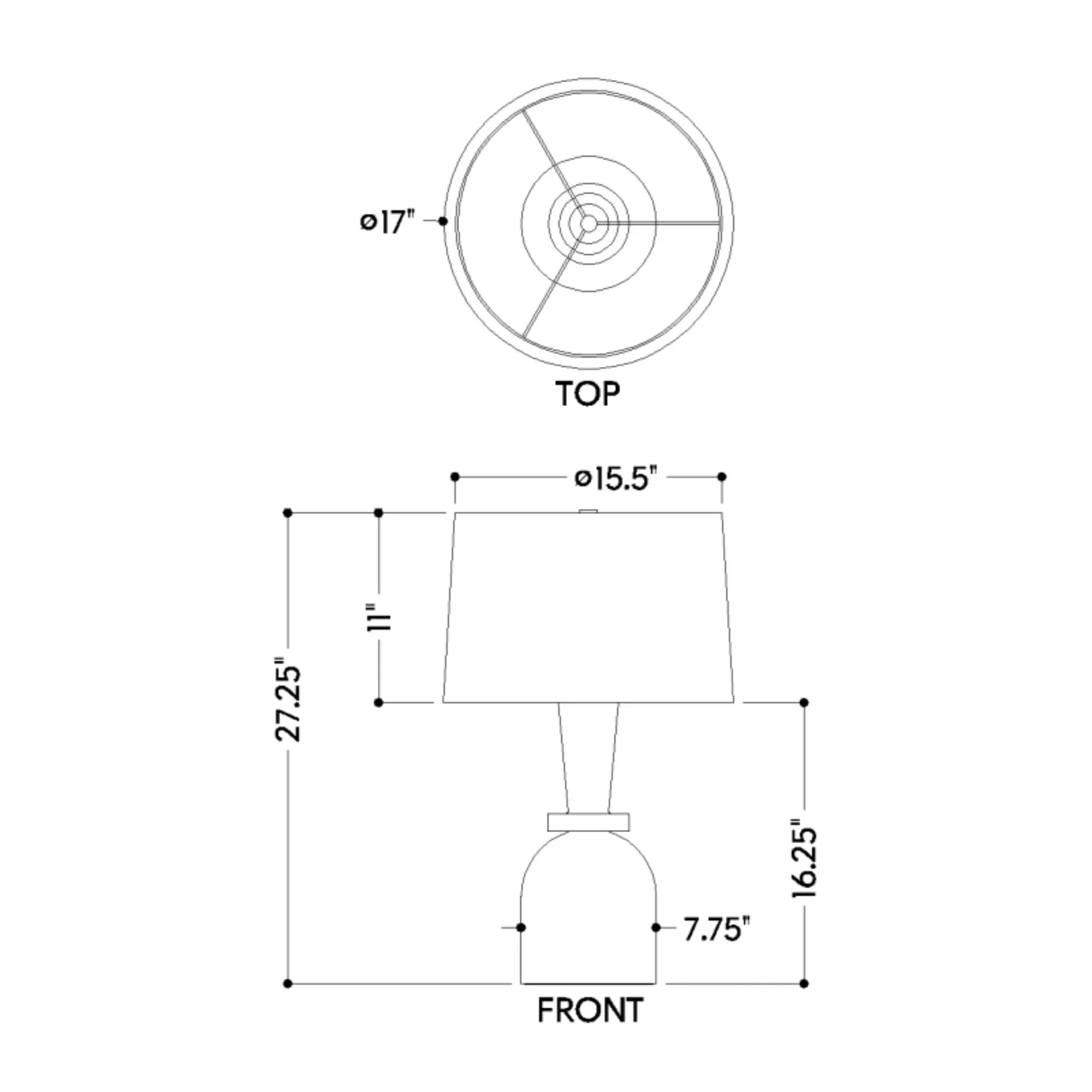 Russo 28" Table Lamp, Aged Brass/Ceramic Washed Cobalt Finish