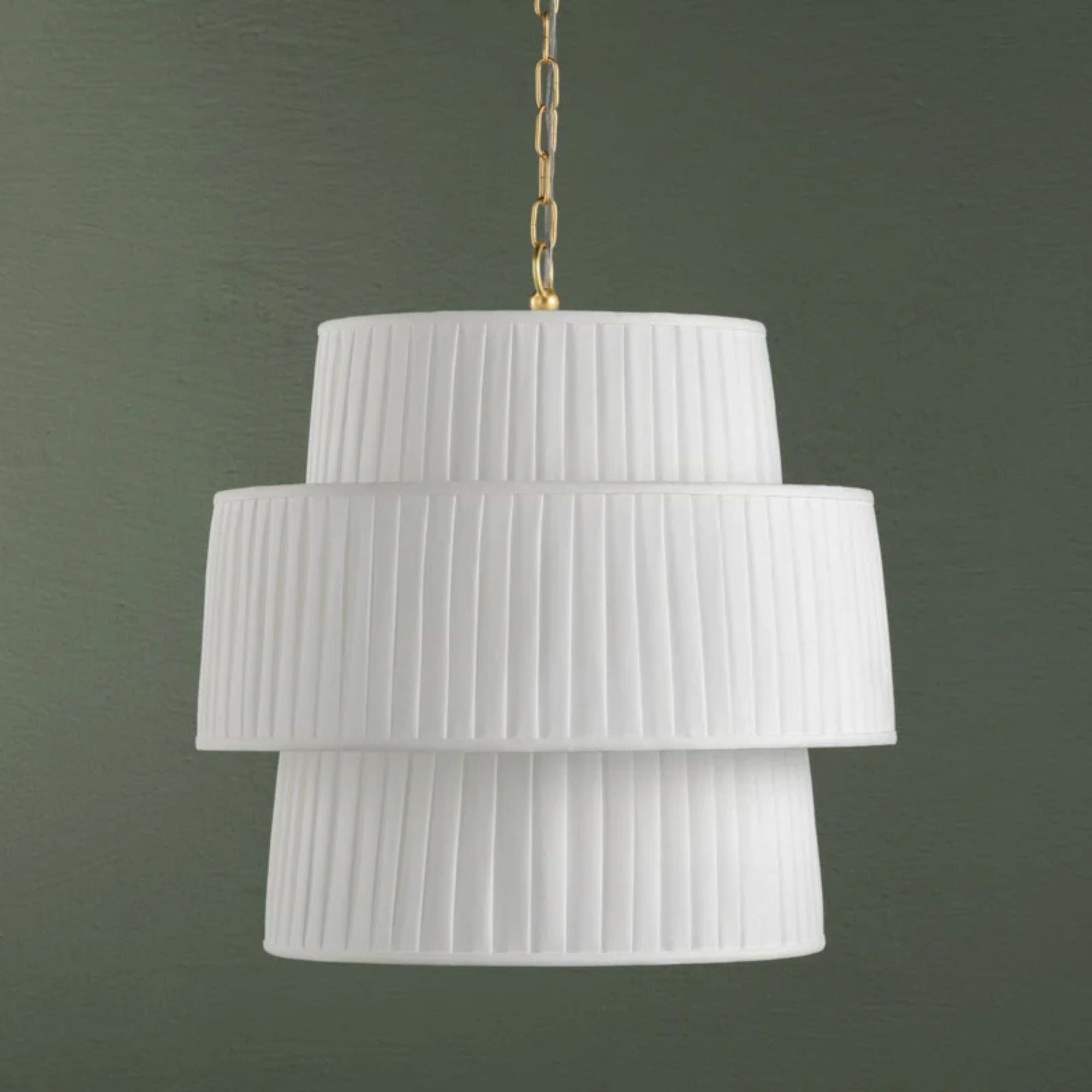 Rya 22" Pendant, Aged Brass Finish