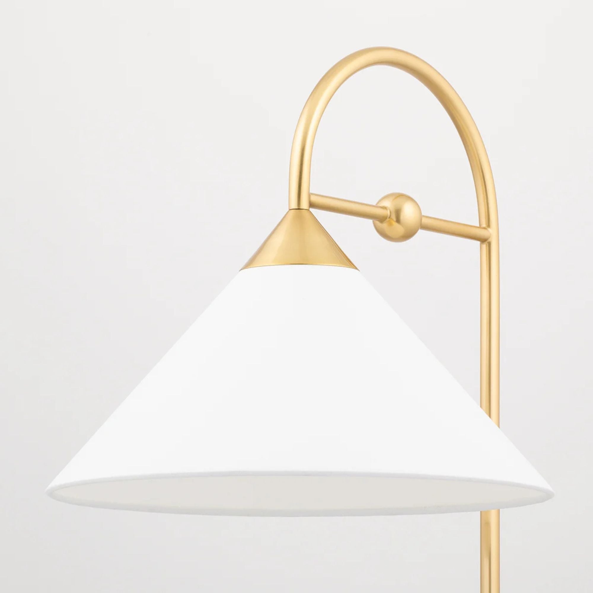 Sang 65" Floor Lamp, Aged Brass Finish