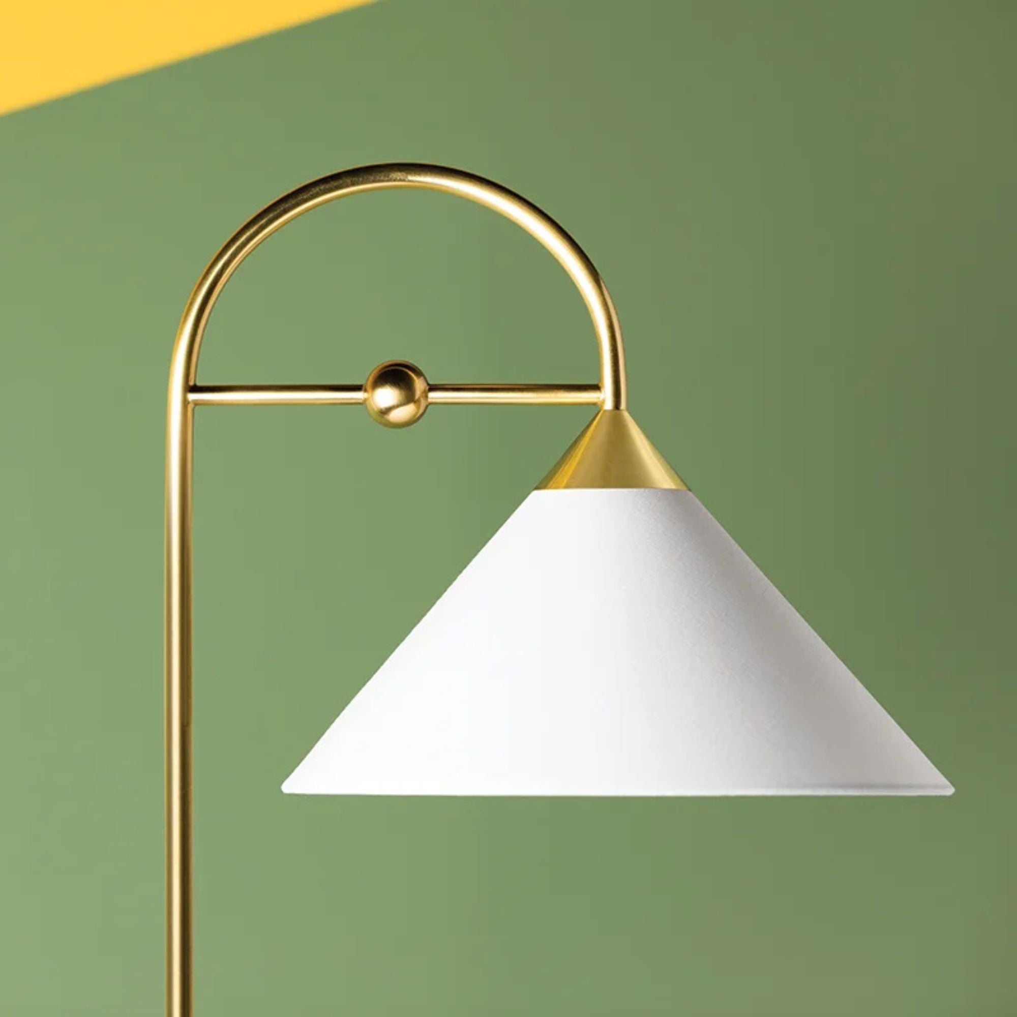 Sang 65" Floor Lamp, Aged Brass Finish