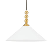 Sang 20" Pendant, Aged Brass Finish