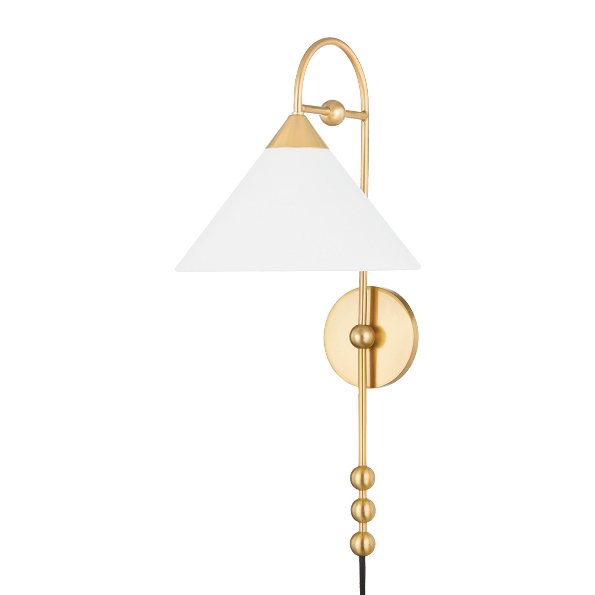 Sang 23" Wall Sconce, Aged Brass Finish