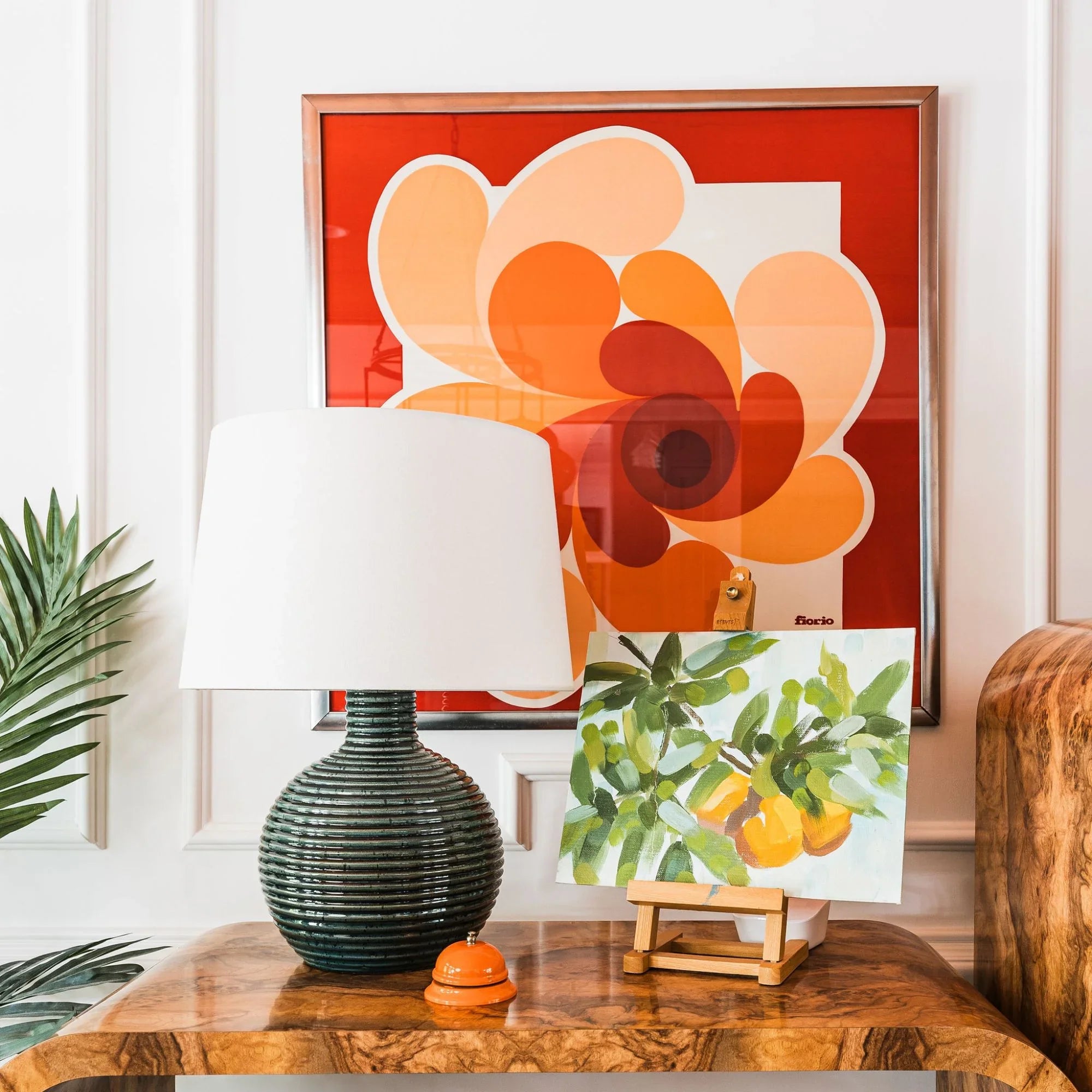 Sara 22" Table Lamp, Aged Brass Finish