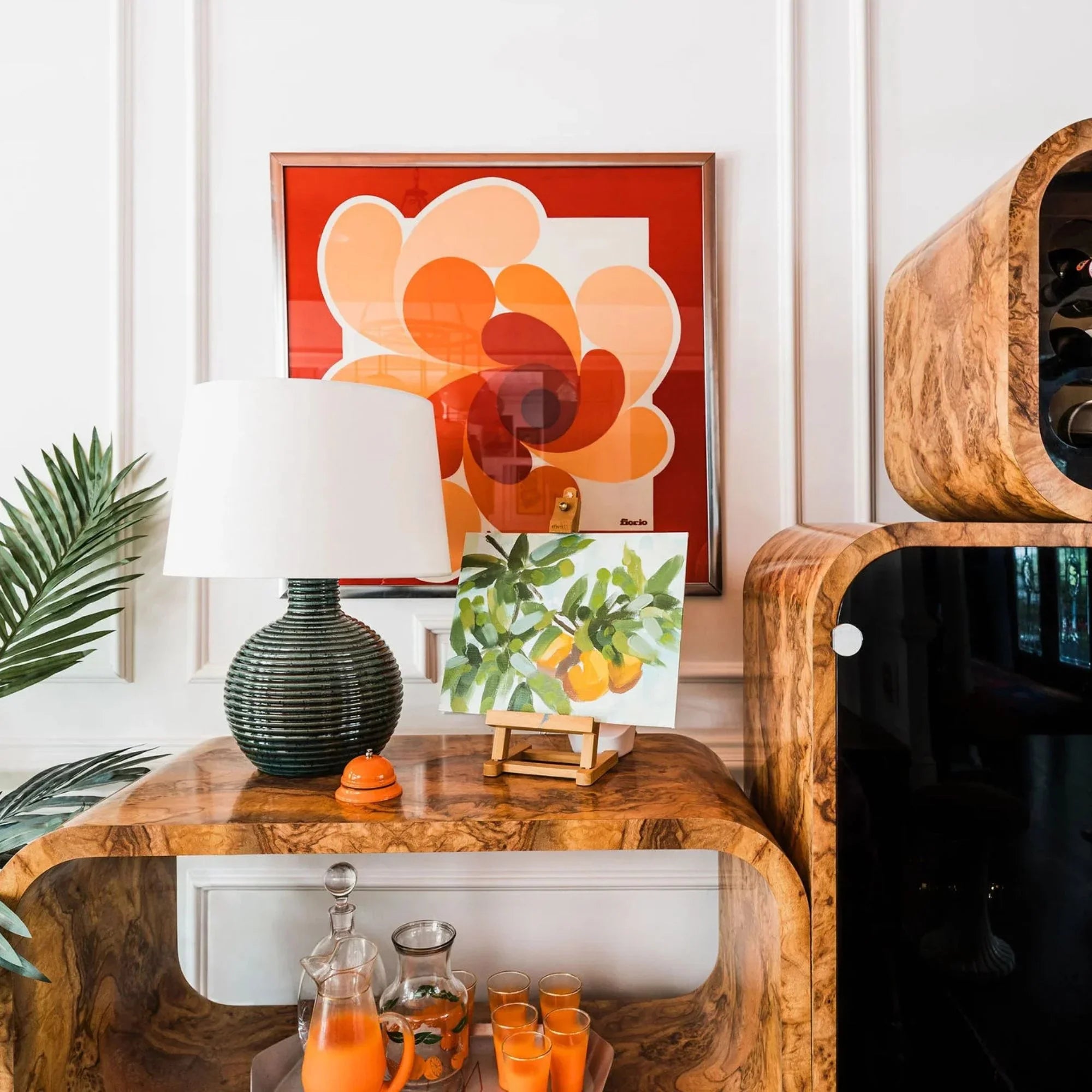 Sara 22" Table Lamp, Aged Brass Finish