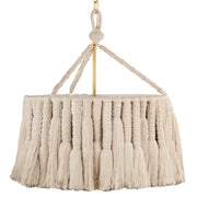 Shayla 28" Chandelier, Aged Brass Finish