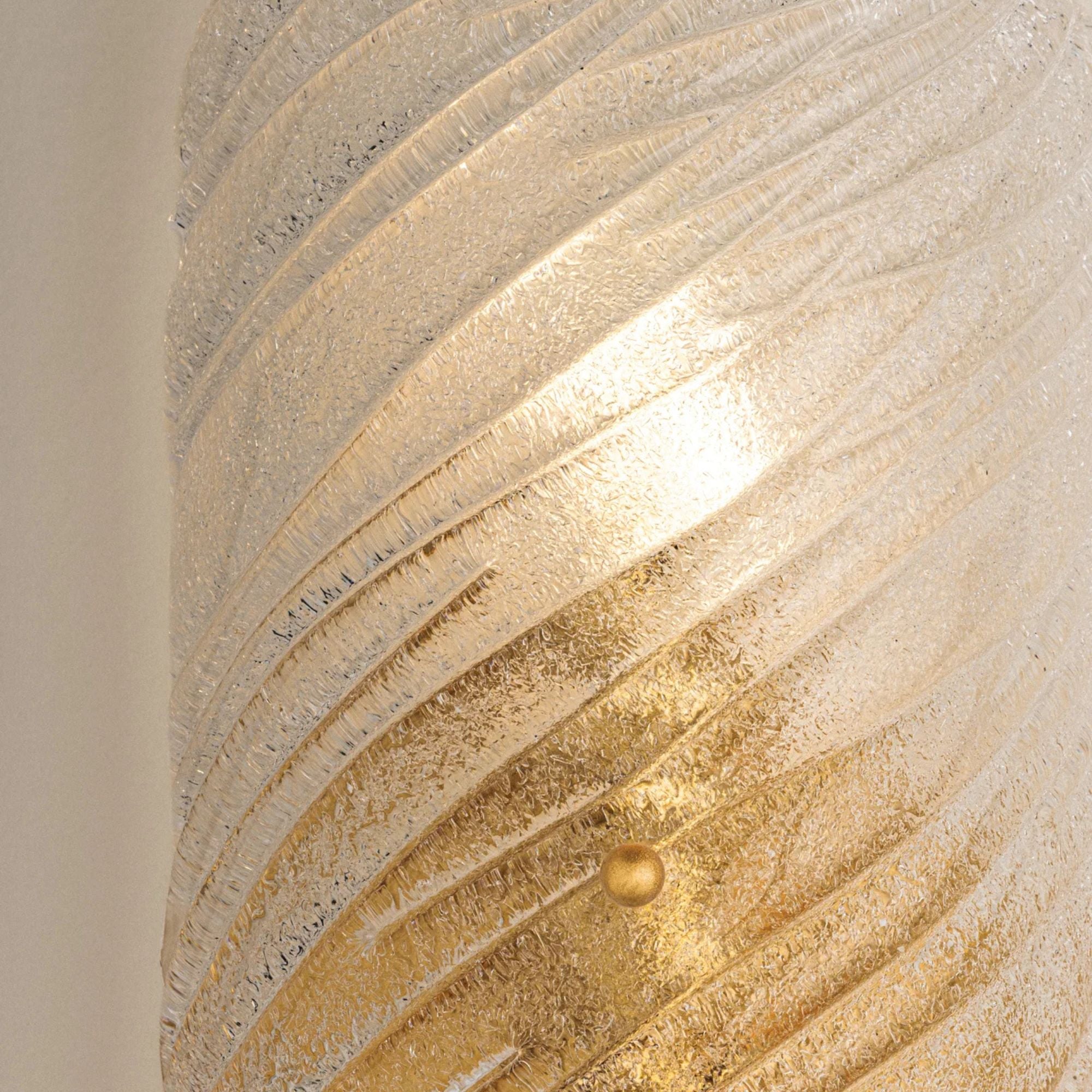 Mitzi Shelley 16.25 in. 2-Light Wall Sconce, Vintage Gold Leaf with Piastre Glass