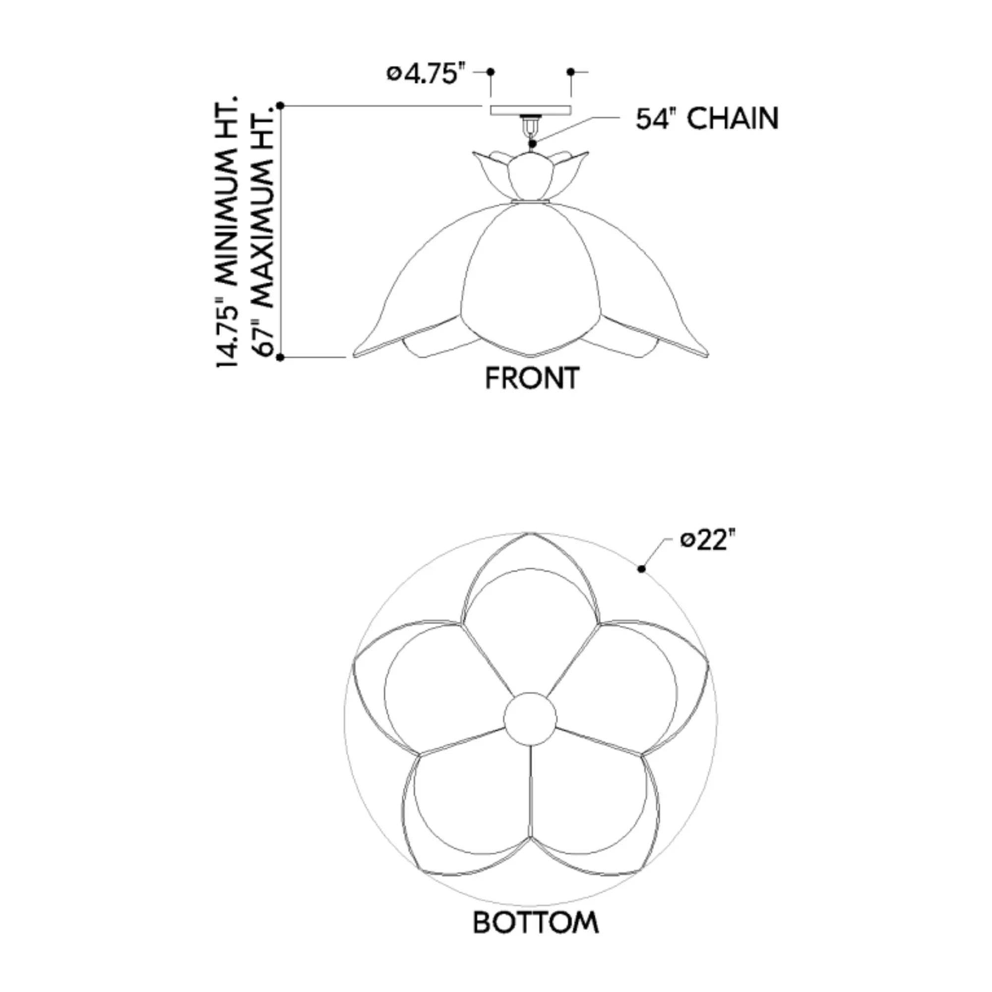 Mitzi - Solie 22" Pendant, Aged Brass Finish | Bees Lighting