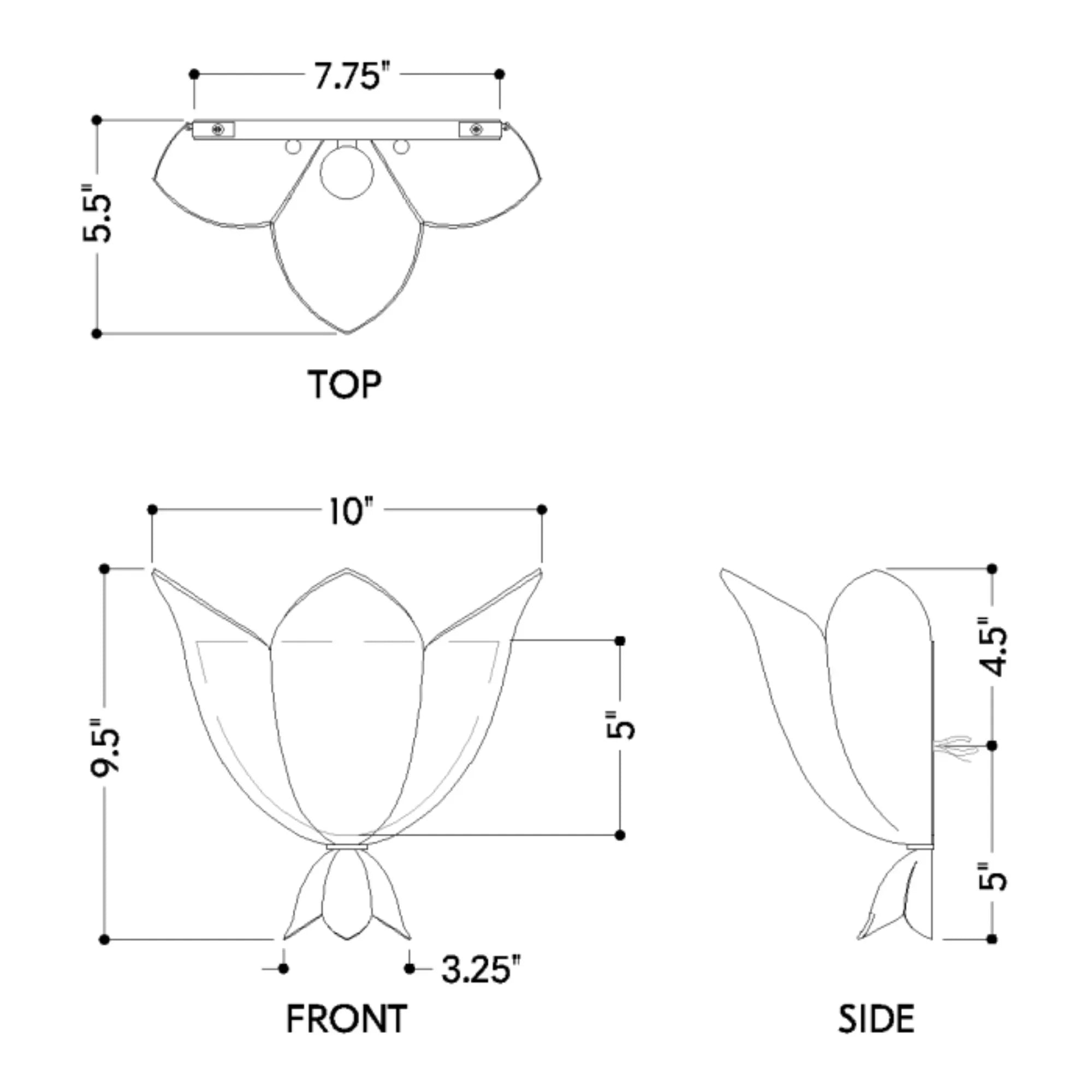 Solie 10" Wall Sconce, Aged Brass Finish